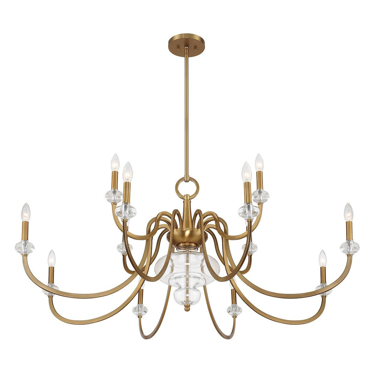 Savoy House - 1-5803-12-322 - 12 Light Chandelier - Bergdorf - Warm Brass