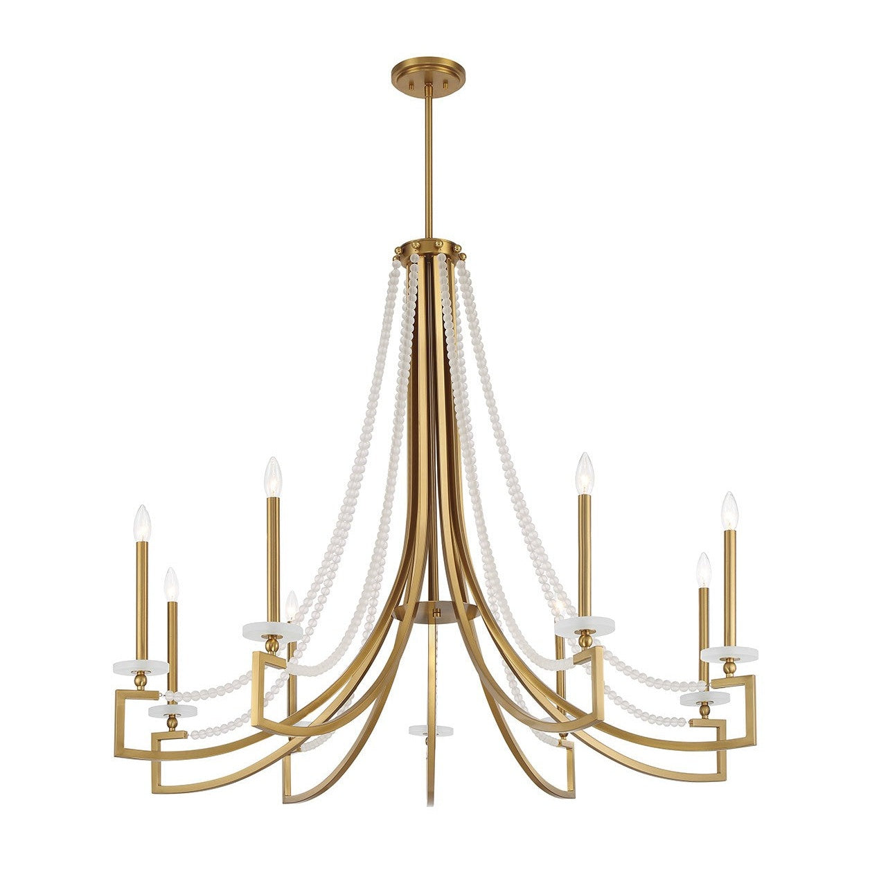 Savoy House - 1-8805-9-322 - Nine Light Chandelier - Helen - Warm Brass