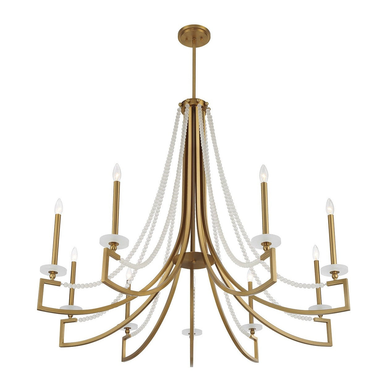 Savoy House - 1-8805-9-322 - Nine Light Chandelier - Helen - Warm Brass