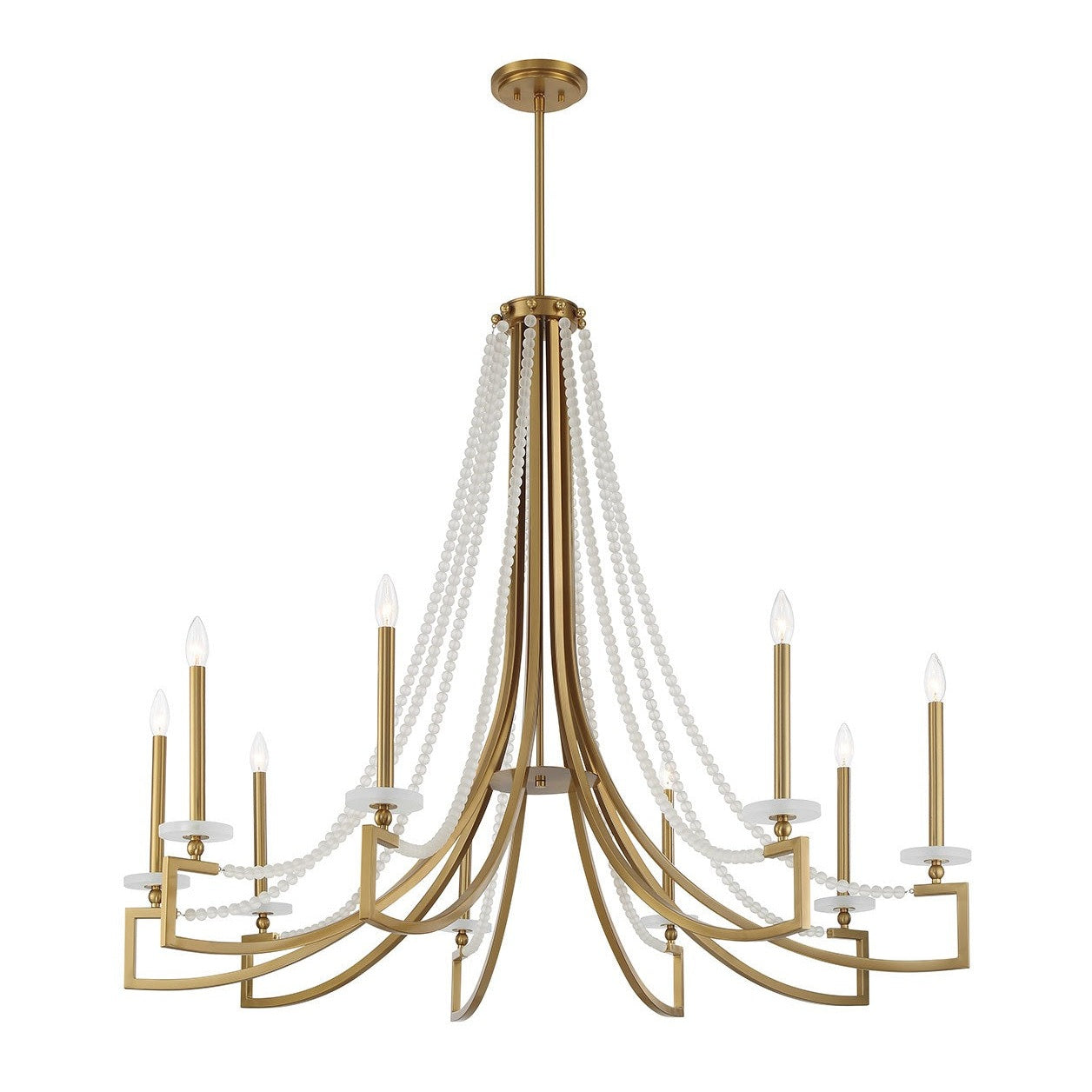 Savoy House - 1-8805-9-322 - Nine Light Chandelier - Helen - Warm Brass