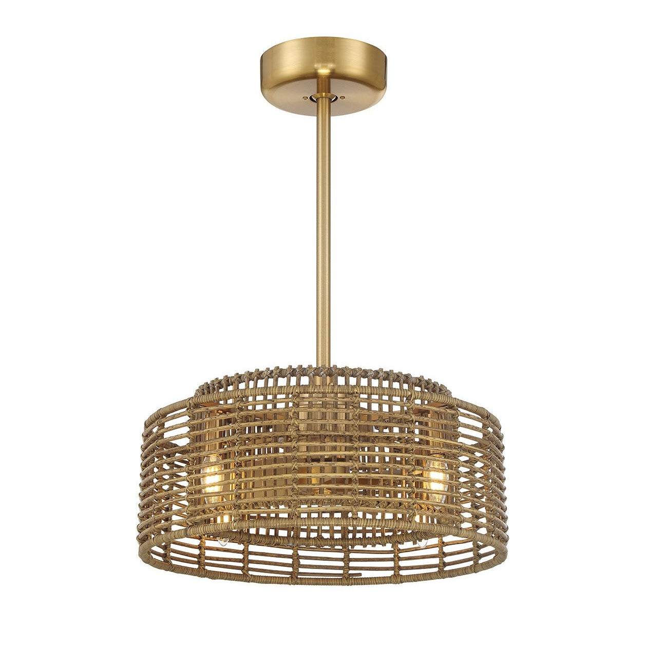 Savoy House - 20-FD-155-322 - Four Light Fan D'Lier - Ferndale - Warm Brass
