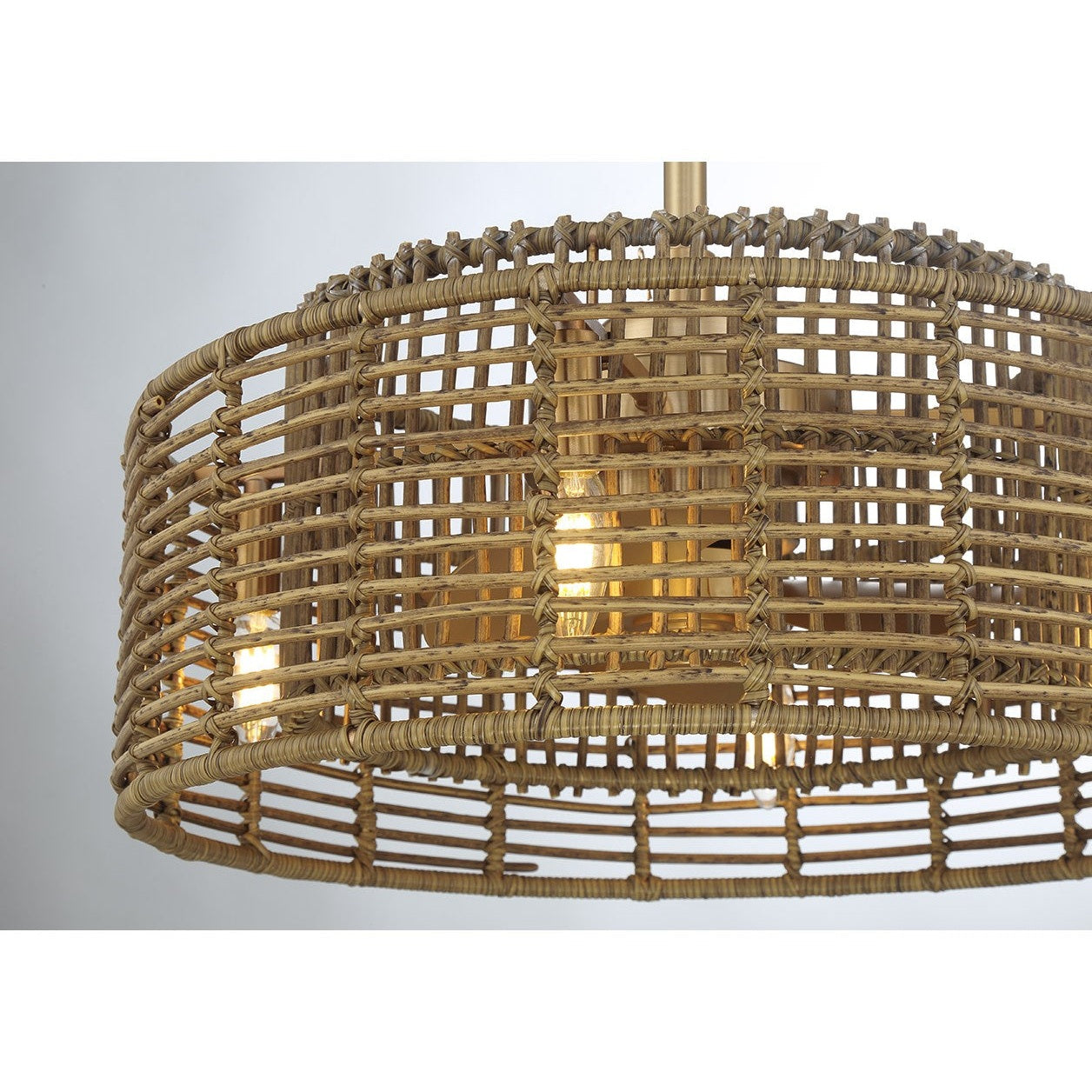Savoy House - 20-FD-155-322 - Four Light Fan D'Lier - Ferndale - Warm Brass