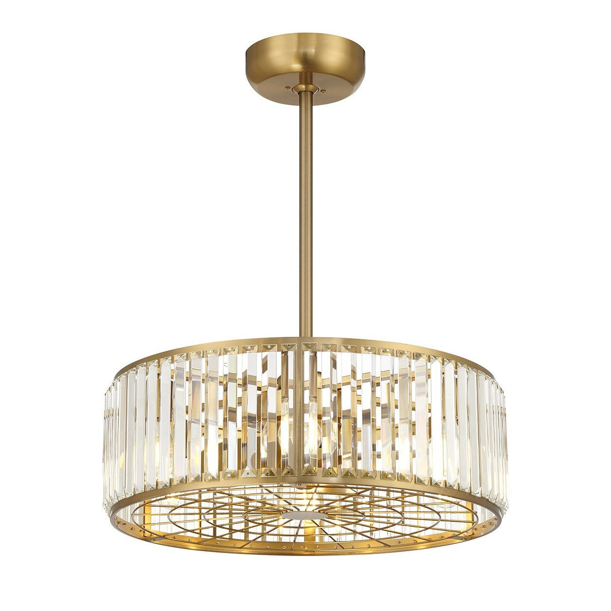 Savoy House - 23-FD-245-322 - Six Light Fan D'Lier - Janus - Warm Brass