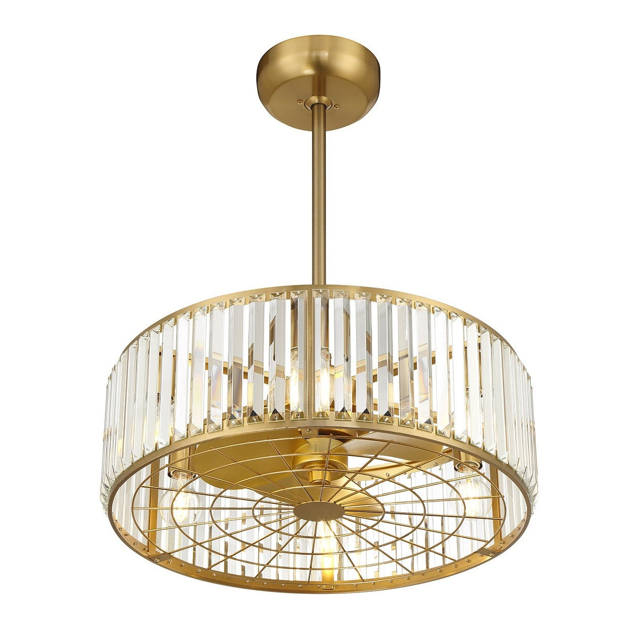 Savoy House - 23-FD-245-322 - Six Light Fan D'Lier - Janus - Warm Brass