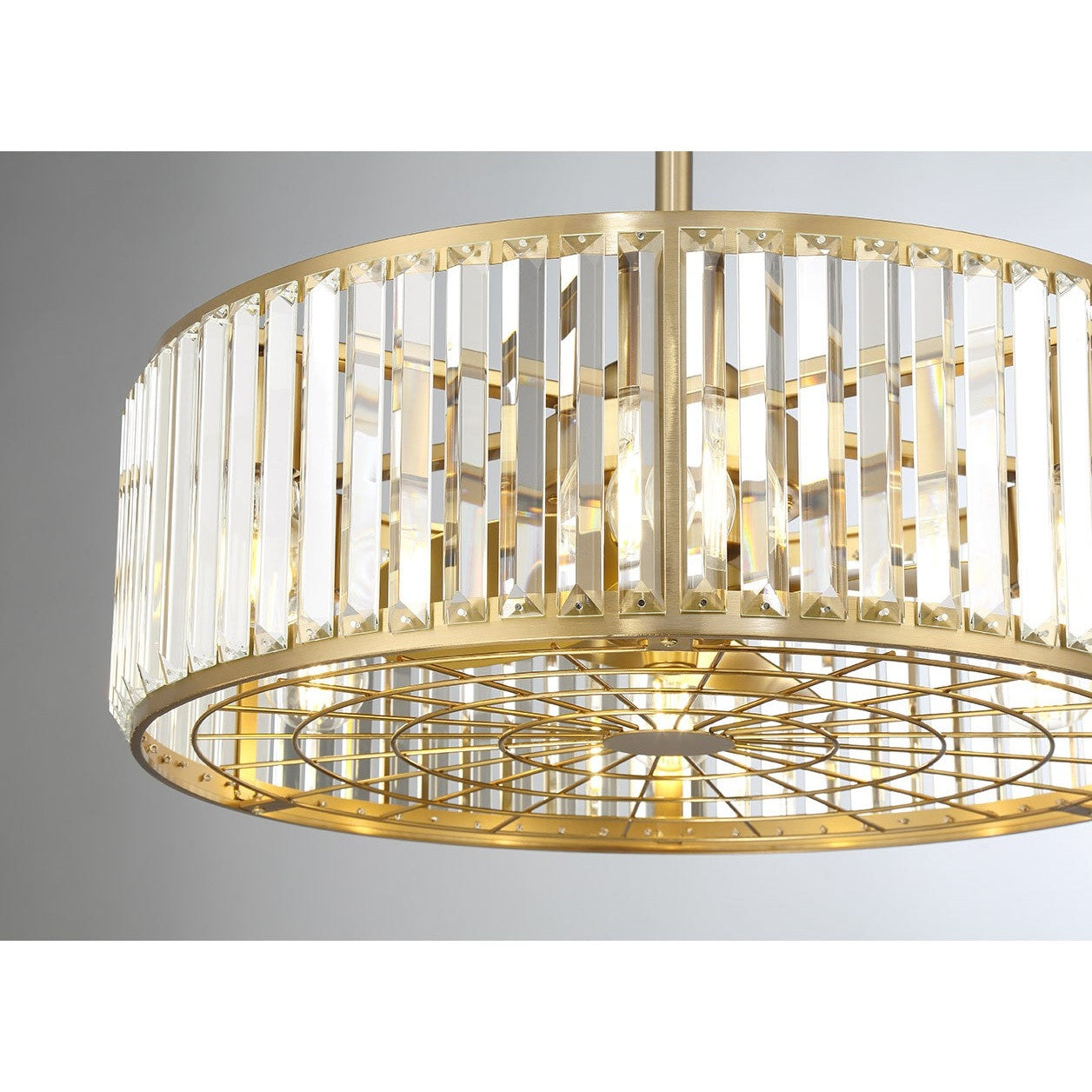 Savoy House - 23-FD-245-322 - Six Light Fan D'Lier - Janus - Warm Brass