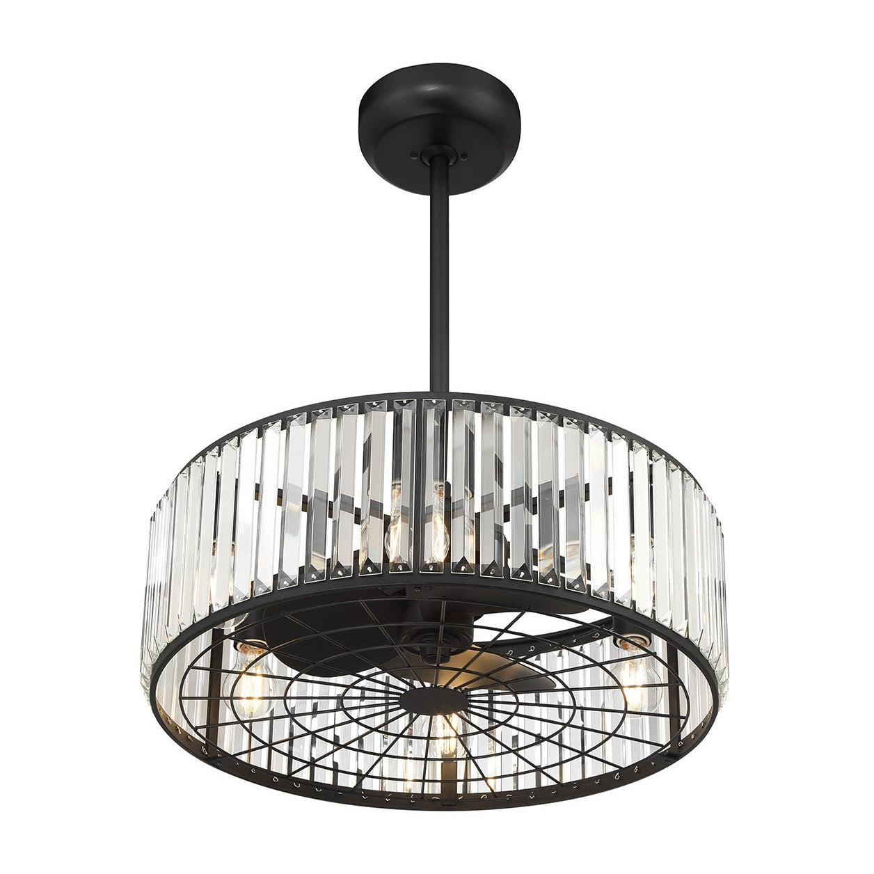 Savoy House - 23-FD-245-89 - Six Light Fan D'Lier - Janus - Matte Black