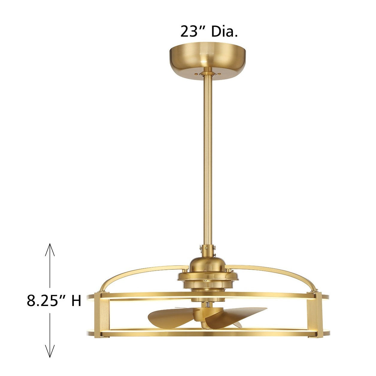 Savoy House - 23-FD-645-322 - LED Fan D'Lier - Vesta - Warm Brass