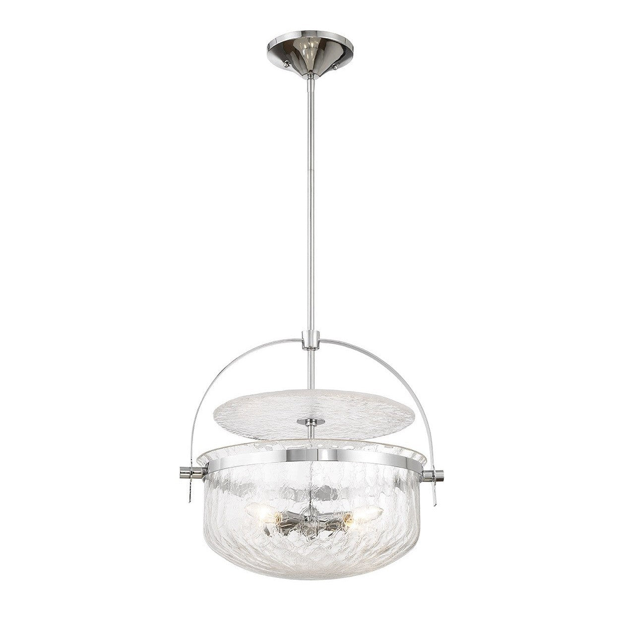 Savoy House - 6-4723-4-11 - Four Light Convertible Semi-Flush/Pendant - Denmar - Polished Chrome