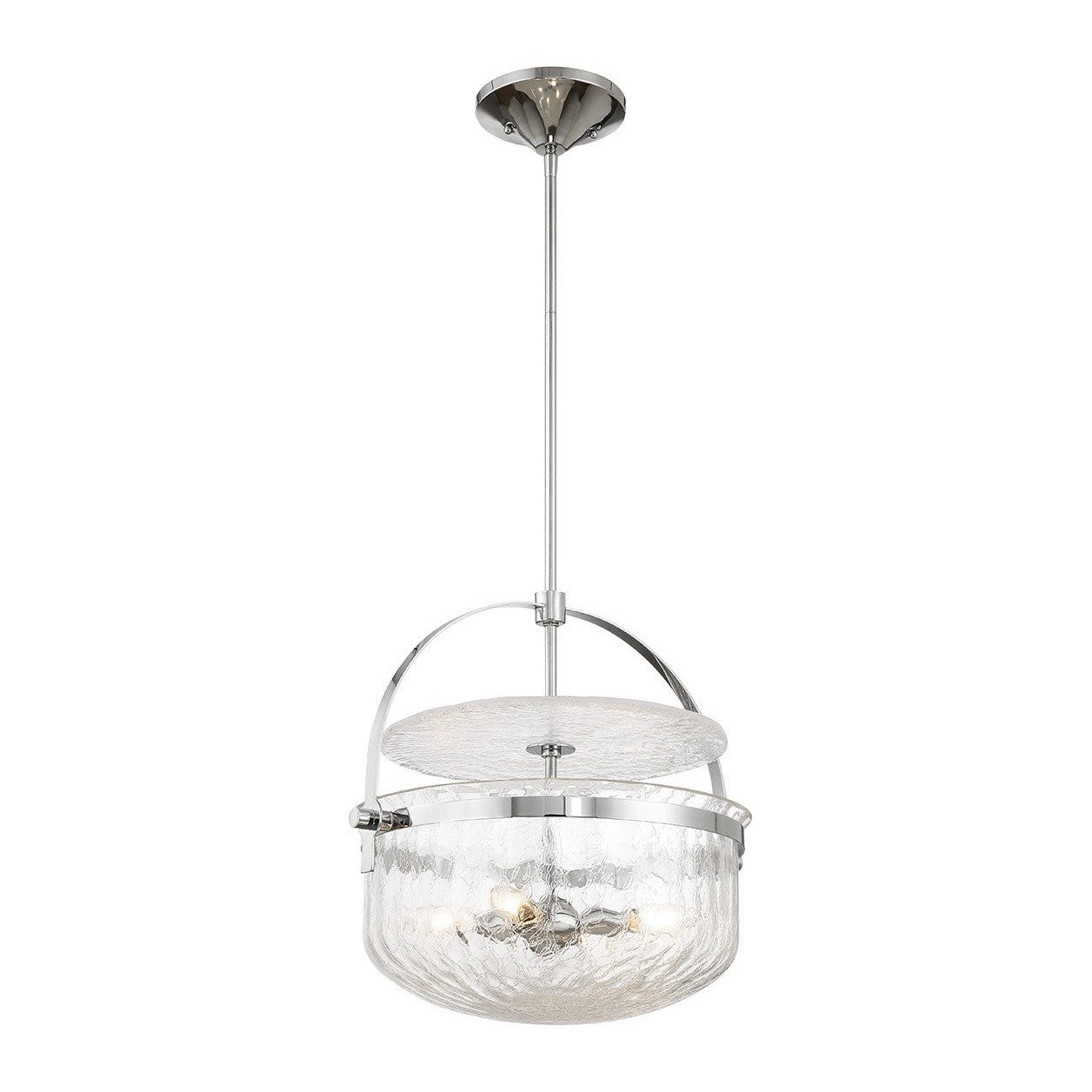 Savoy House - 6-4723-4-11 - Four Light Convertible Semi-Flush/Pendant - Denmar - Polished Chrome