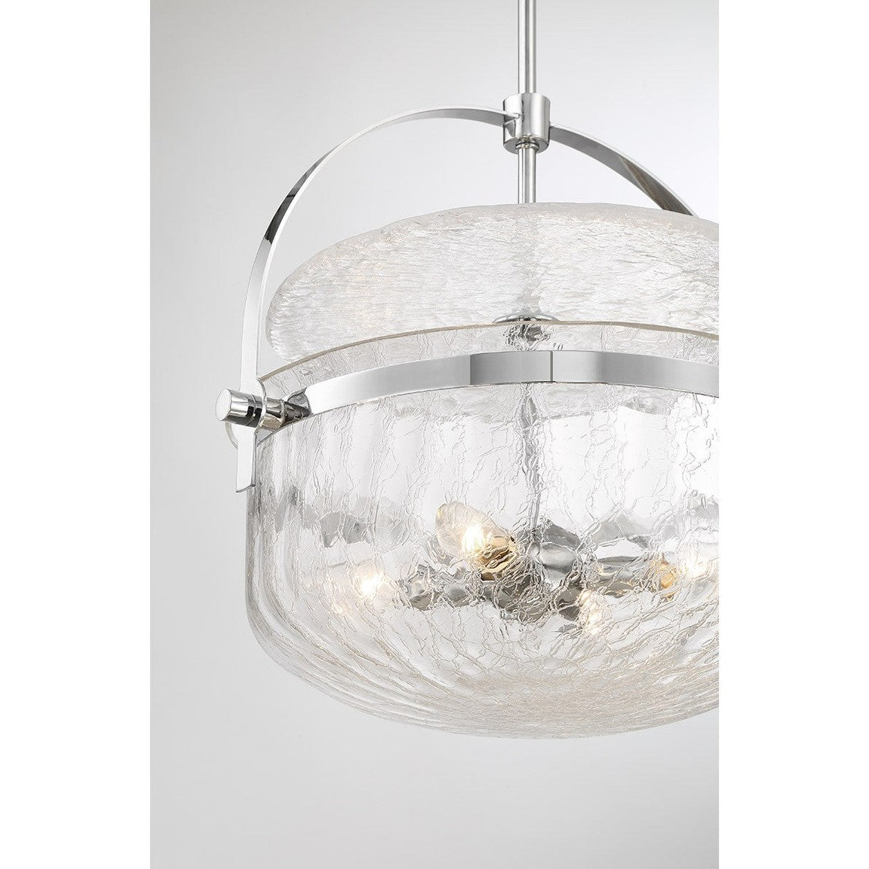 Savoy House - 6-4723-4-11 - Four Light Convertible Semi-Flush/Pendant - Denmar - Polished Chrome