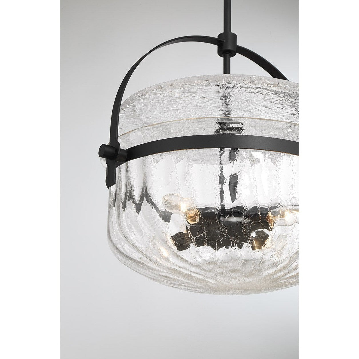Savoy House - 6-4723-4-89 - Four Light Convertible Semi-Flush/Pendant - Denmar - Matte Black
