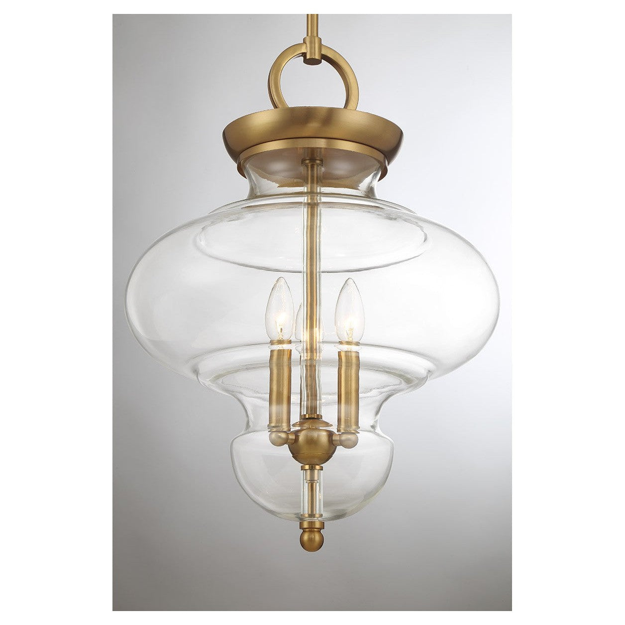 Savoy House - 7-5801-3-322 - Three Light Pendant - Bergdorf - Warm Brass