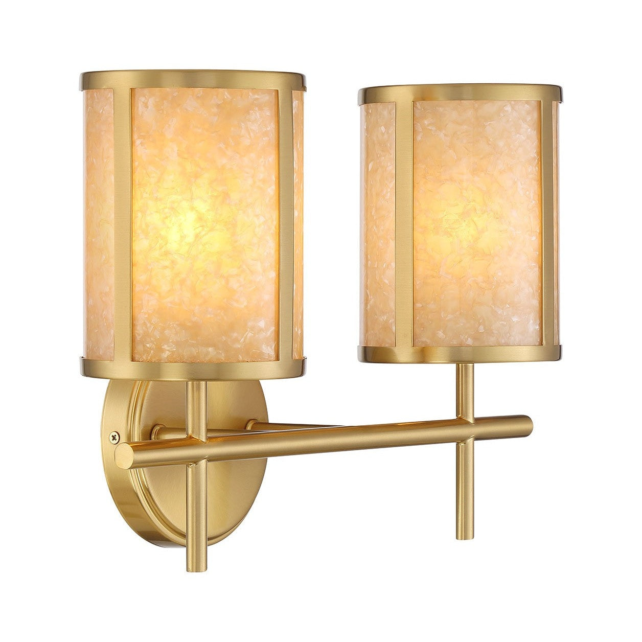 Savoy House - 8-2055-2-322 - Two Light Bathroom Vanity - Camden - Warm Brass