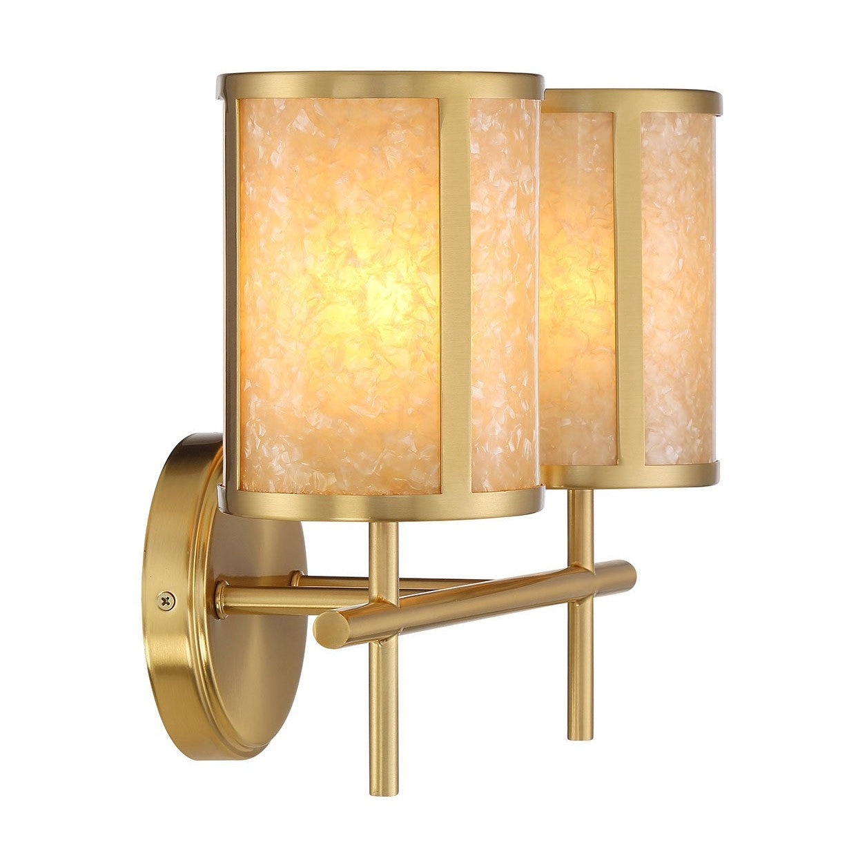 Savoy House - 8-2055-2-322 - Two Light Bathroom Vanity - Camden - Warm Brass