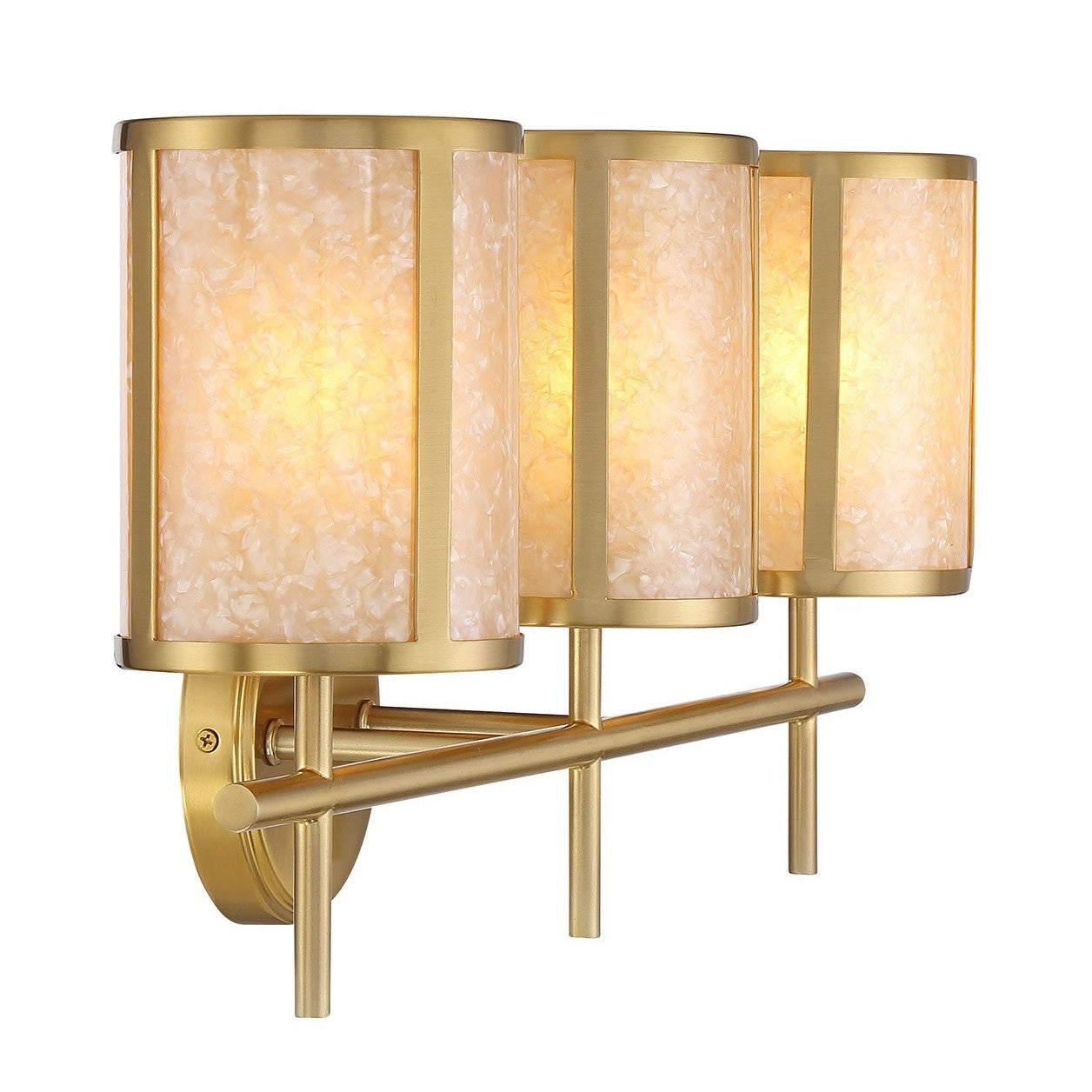 Savoy House - 8-2055-3-322 - Three Light Bathroom Vanity - Camden - Warm Brass