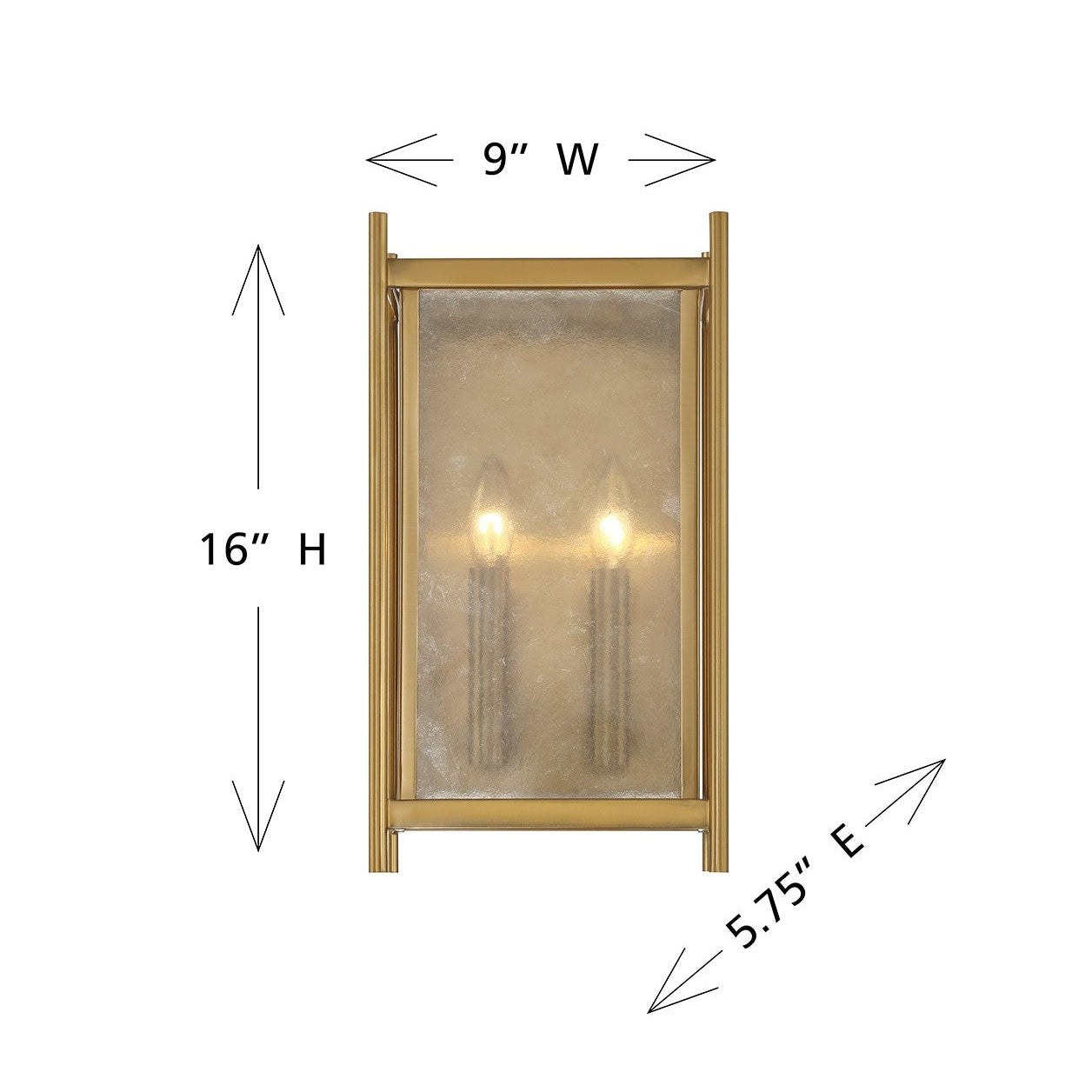 Savoy House - 9-3800-2-322 - Two Light Wall Sconce - Jacobs - Warm Brass