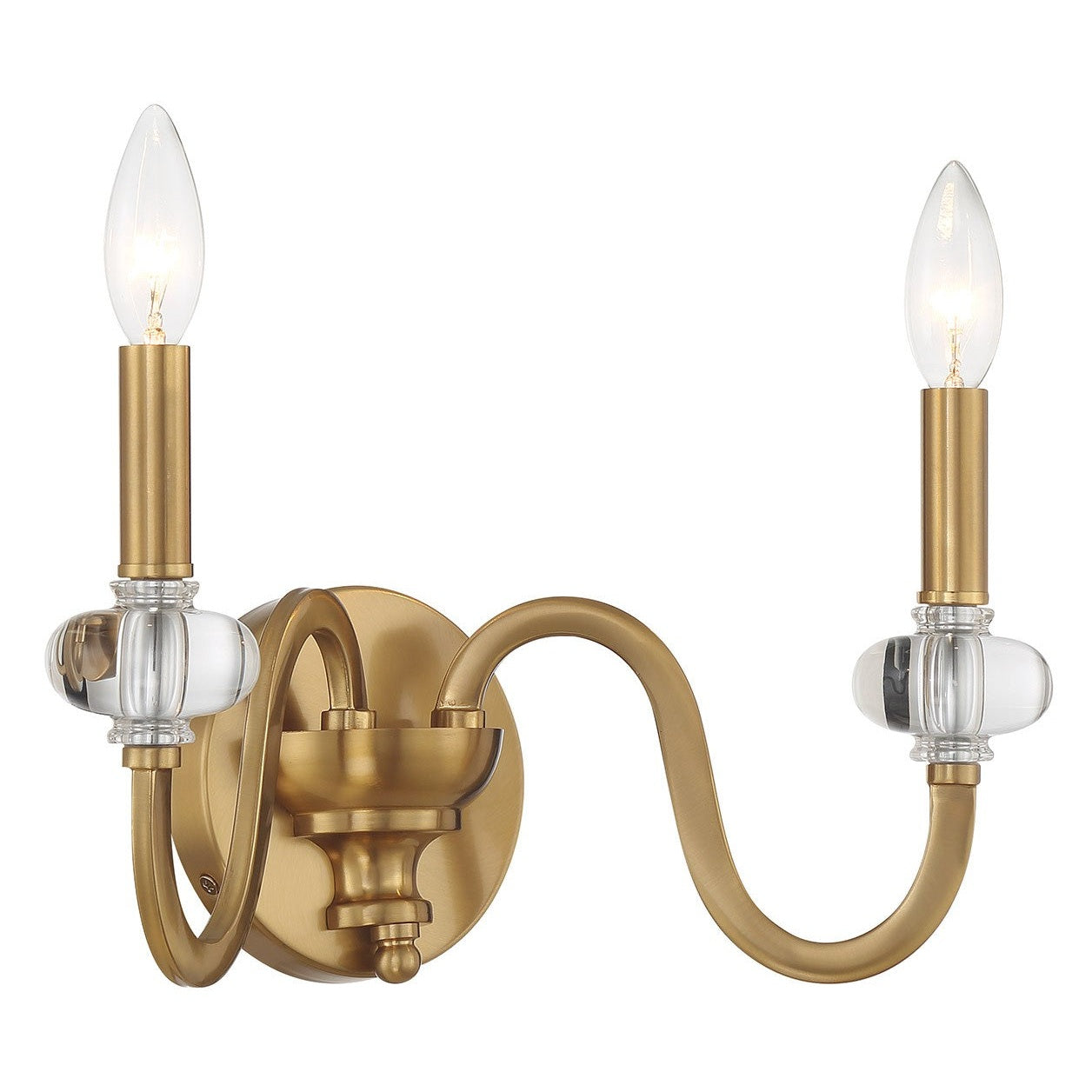 Savoy House - 9-5800-2-322 - Two Light Wall Sconce - Bergdorf - Warm Brass