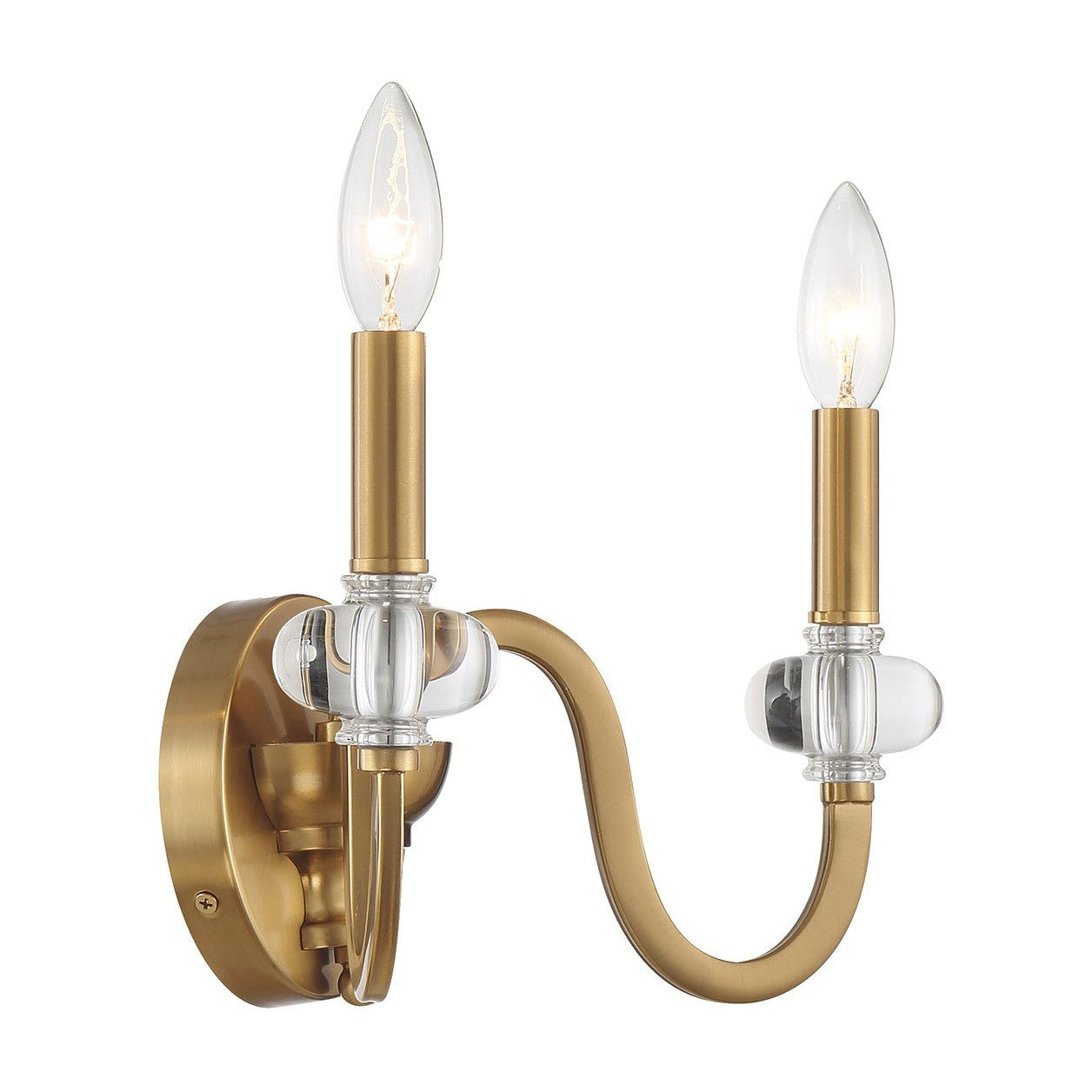 Savoy House - 9-5800-2-322 - Two Light Wall Sconce - Bergdorf - Warm Brass