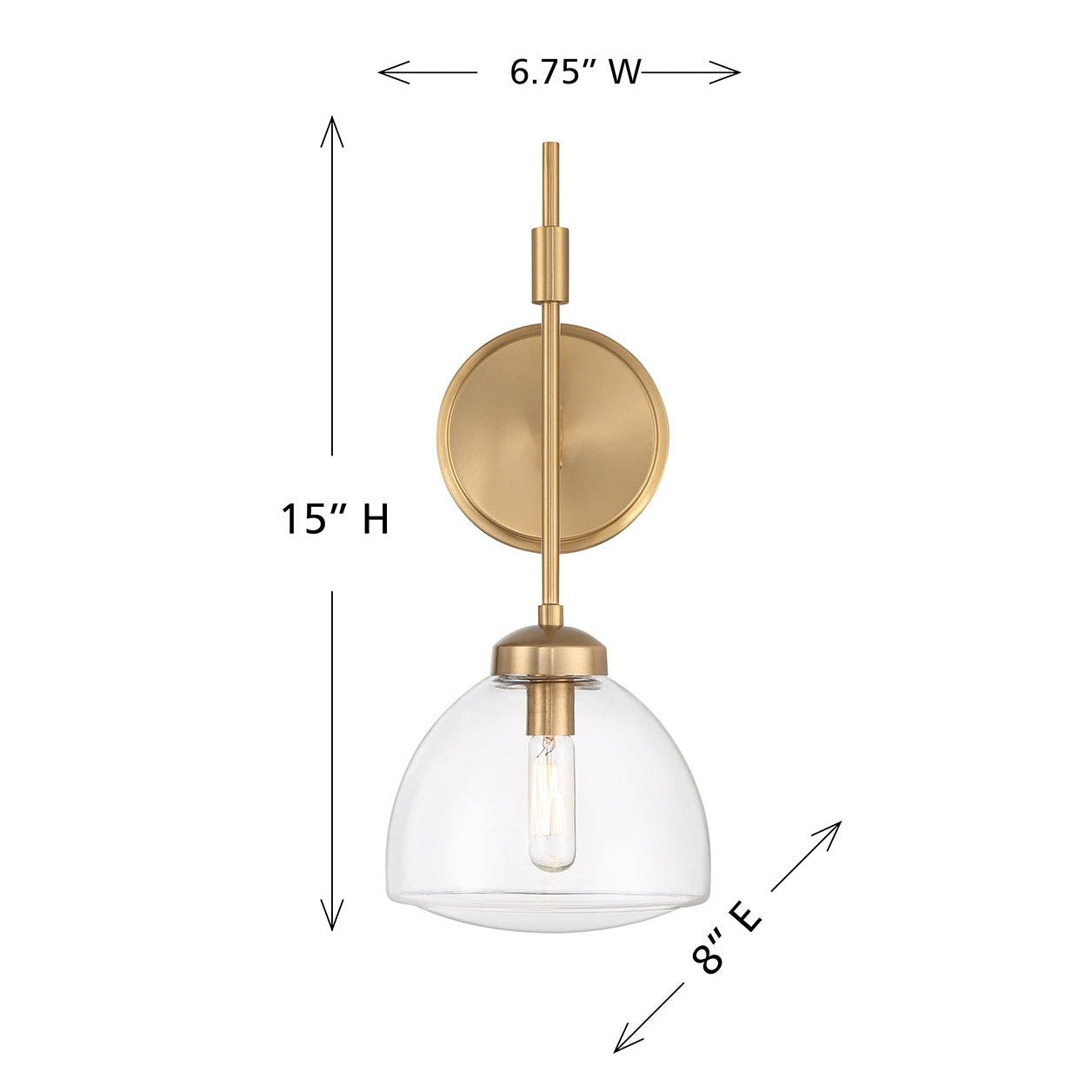 Savoy House - 9-9840-1-322 - One Light Wall Sconce - Corbin - Warm Brass