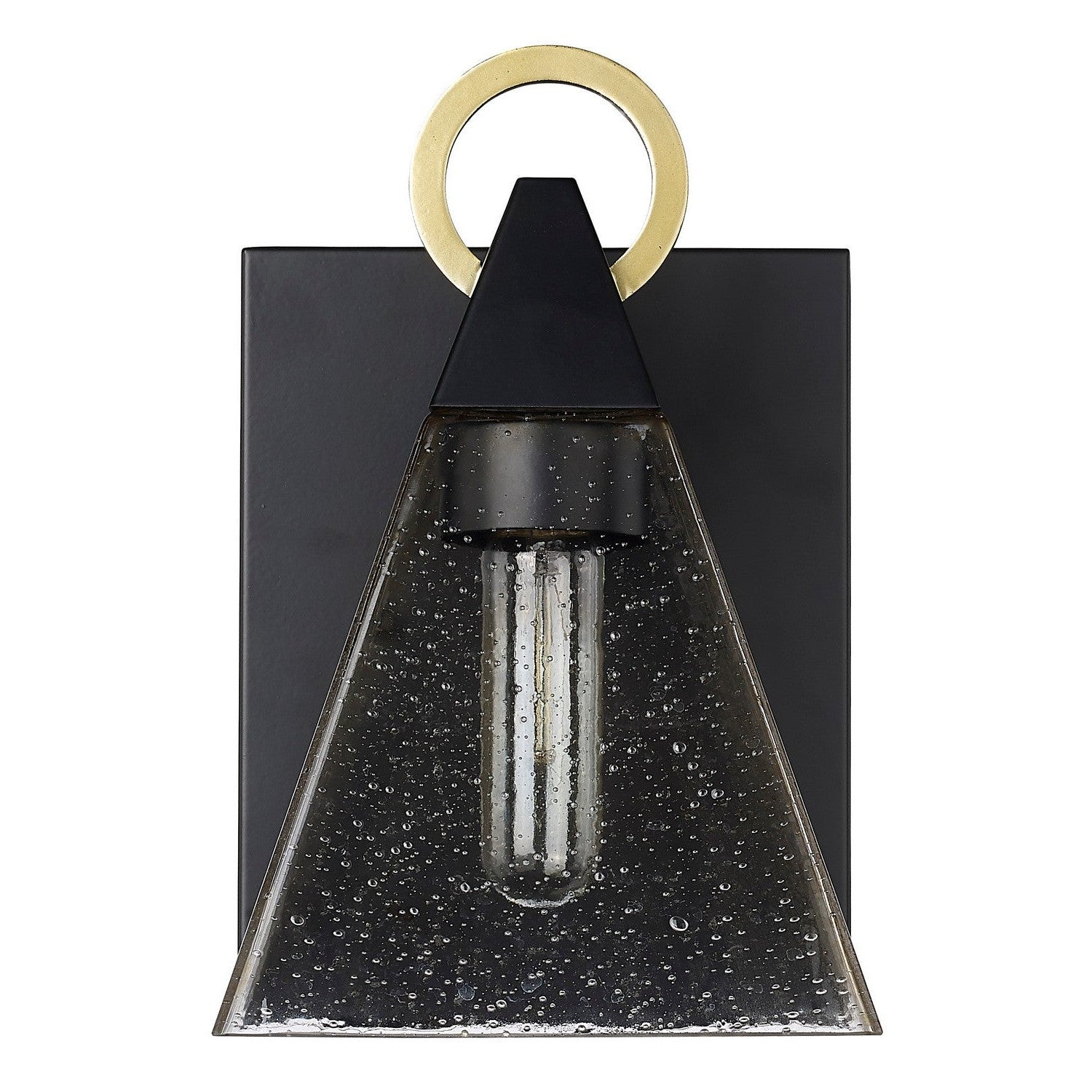 Acclaim Lighting - 1040BK - One Light Outdoor Wall Lantern - Dewitt - Matte Black with Gold