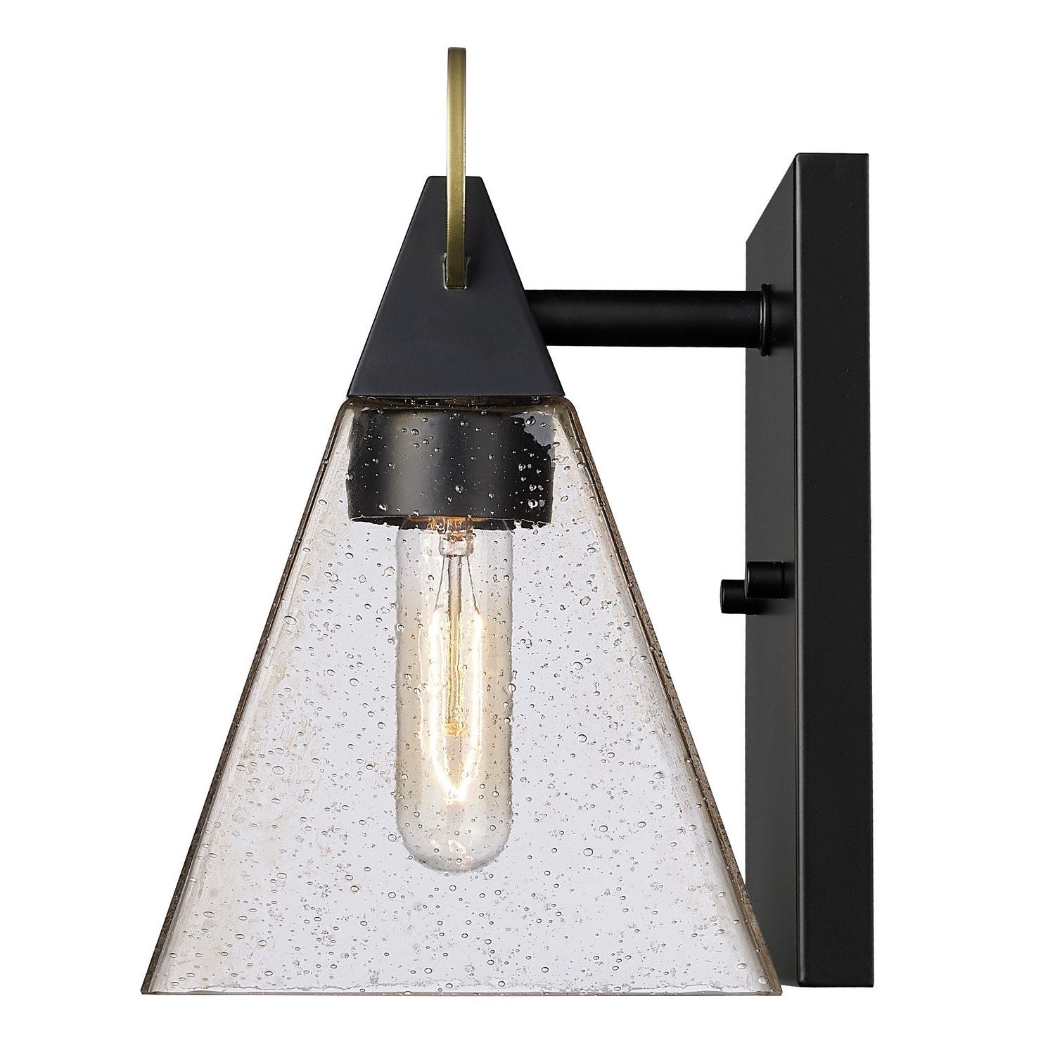 Acclaim Lighting - 1040BK - One Light Outdoor Wall Lantern - Dewitt - Matte Black with Gold