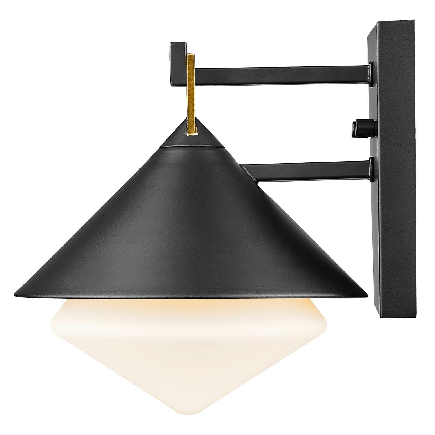 Acclaim Lighting - 1044BK - One Light Outdoor Wall Lantern - Edmore - Matte Black with Gold