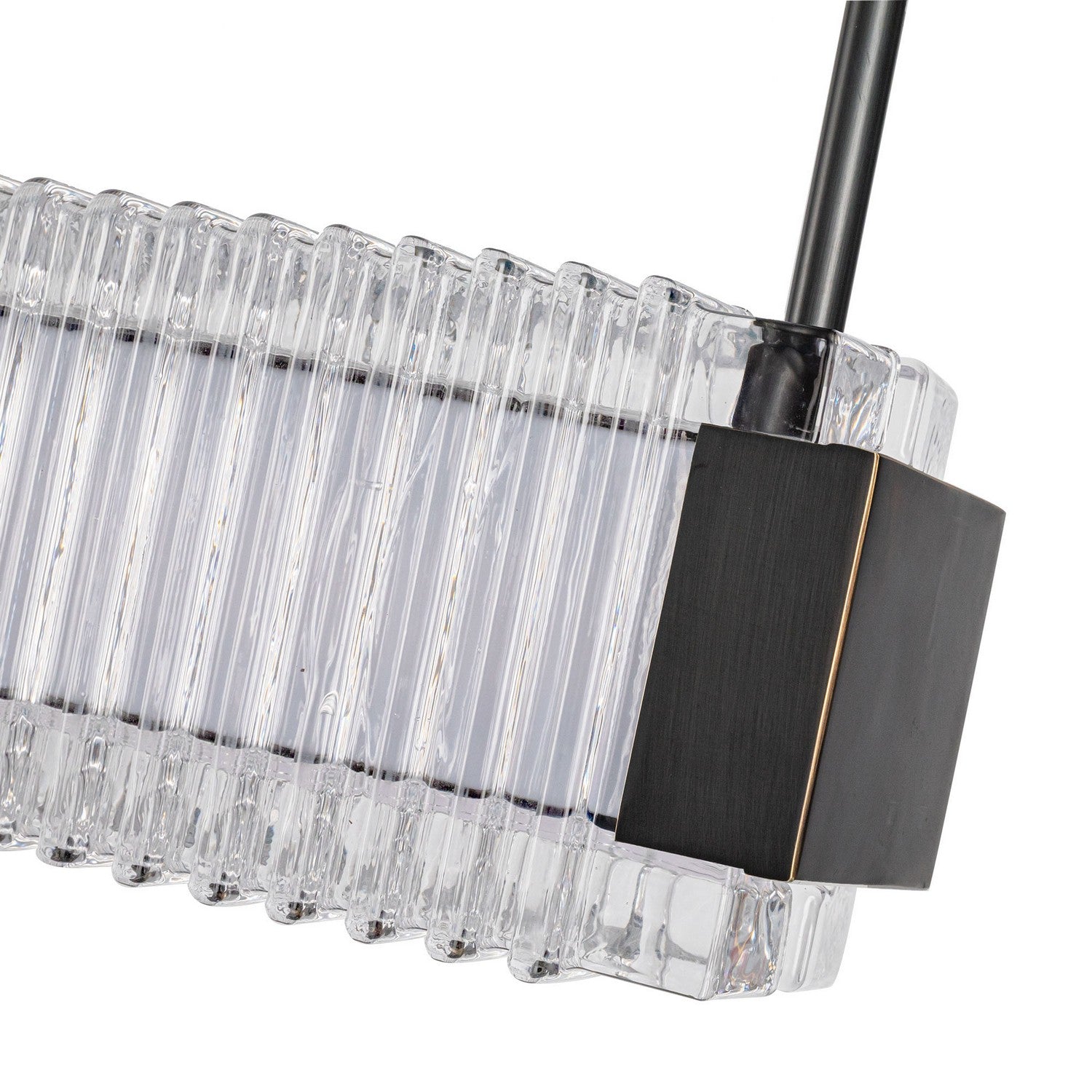 Alora - LP374247UBCR-UNV - LED Linear Pendant - Alai - Urban Bronze/Ribbed Glass