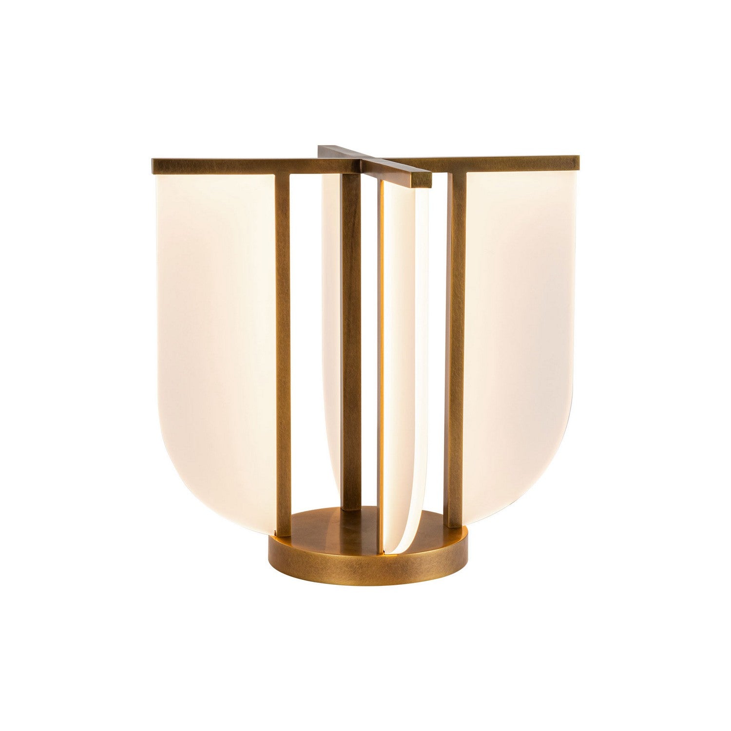 Alora - TL336815VB - LED Table Lamp - Anders - Vintage Brass