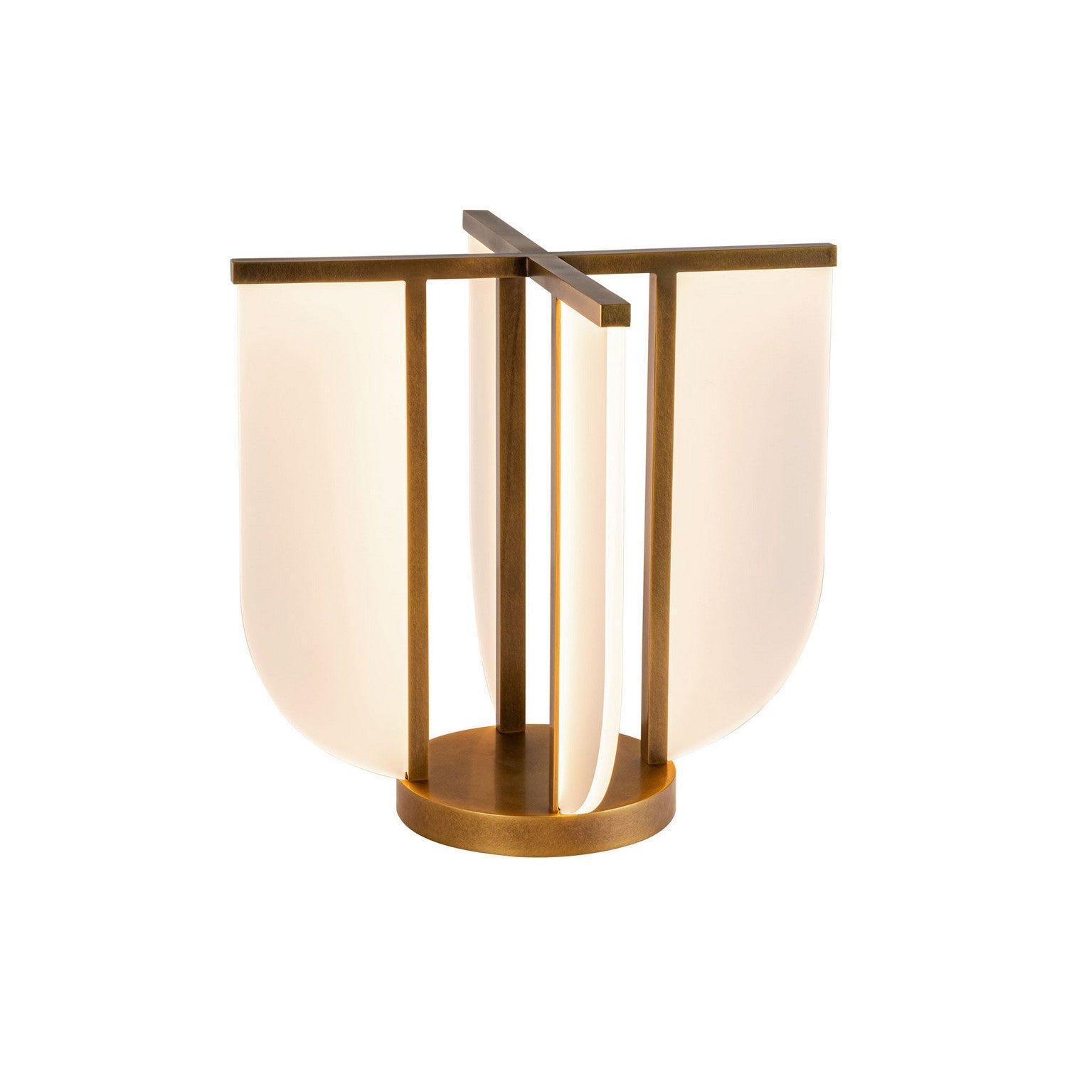 Alora - TL336815VB - LED Table Lamp - Anders - Vintage Brass