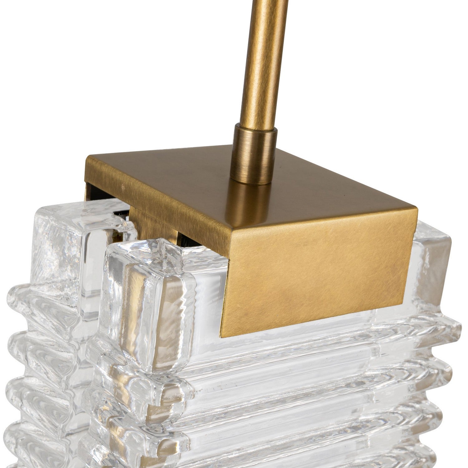 Alora - PD374316VBCR-UNV - LED Pendant - Alai - Vintage Brass/Ribbed Glass