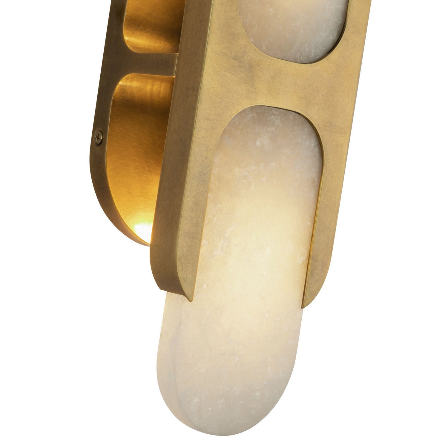 Alora - WV357214VBAR - Two Light Wall Vanity - Odin - Vintage Brass/Alabaster