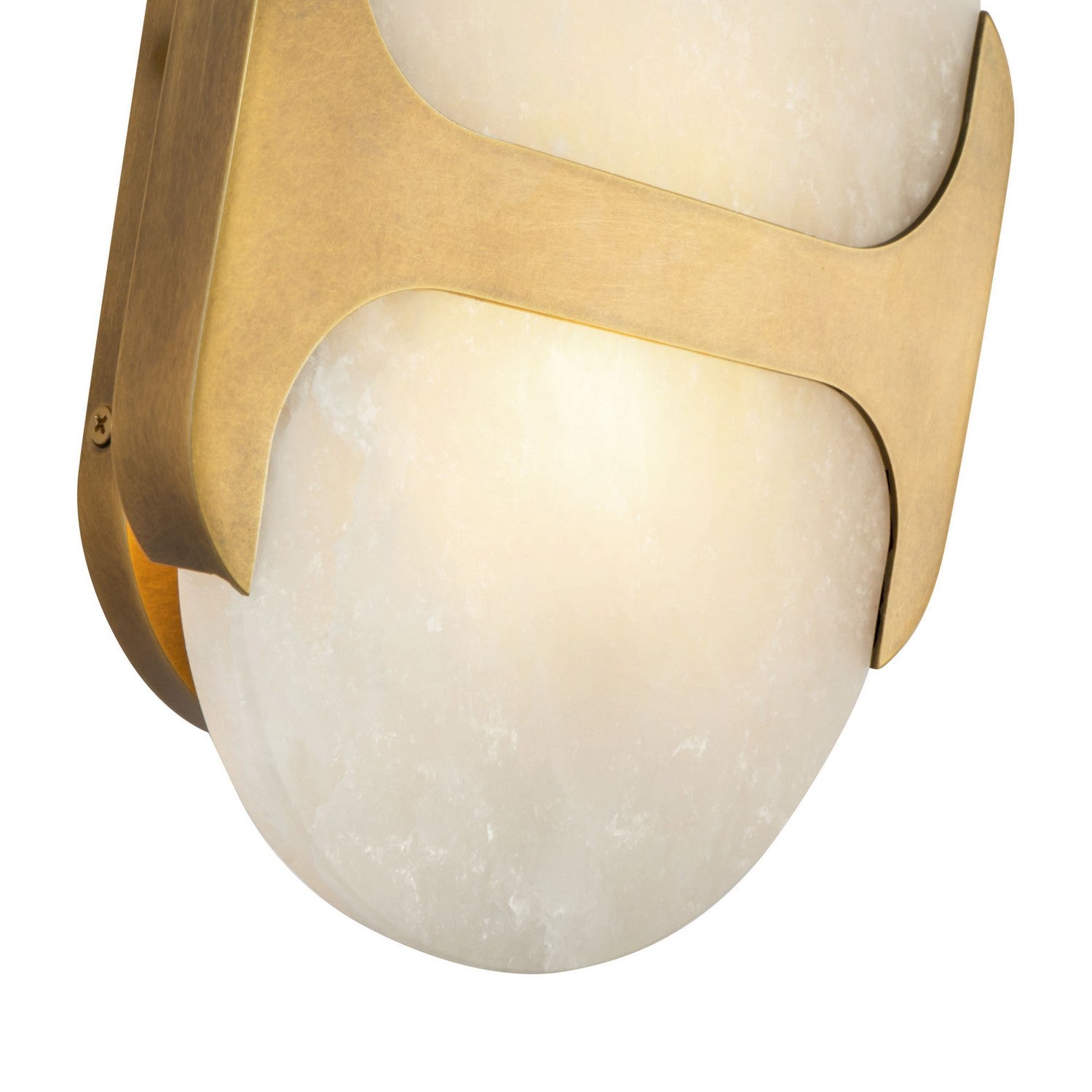 Alora - WV357109VBAR - One Light Wall Vanity - Odin - Vintage Brass/Alabaster