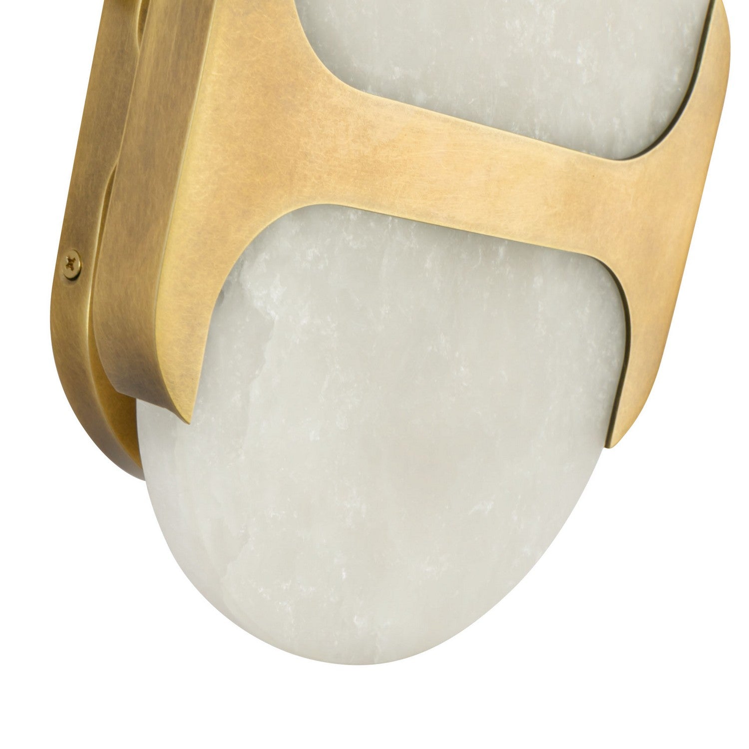 Alora - WV357109VBAR - One Light Wall Vanity - Odin - Vintage Brass/Alabaster