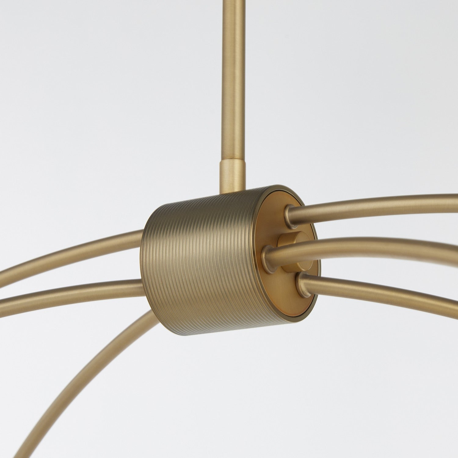 Quorum - 6877-6-80 - Six Light Linear Chandelier - Arpeggio - Aged Brass
