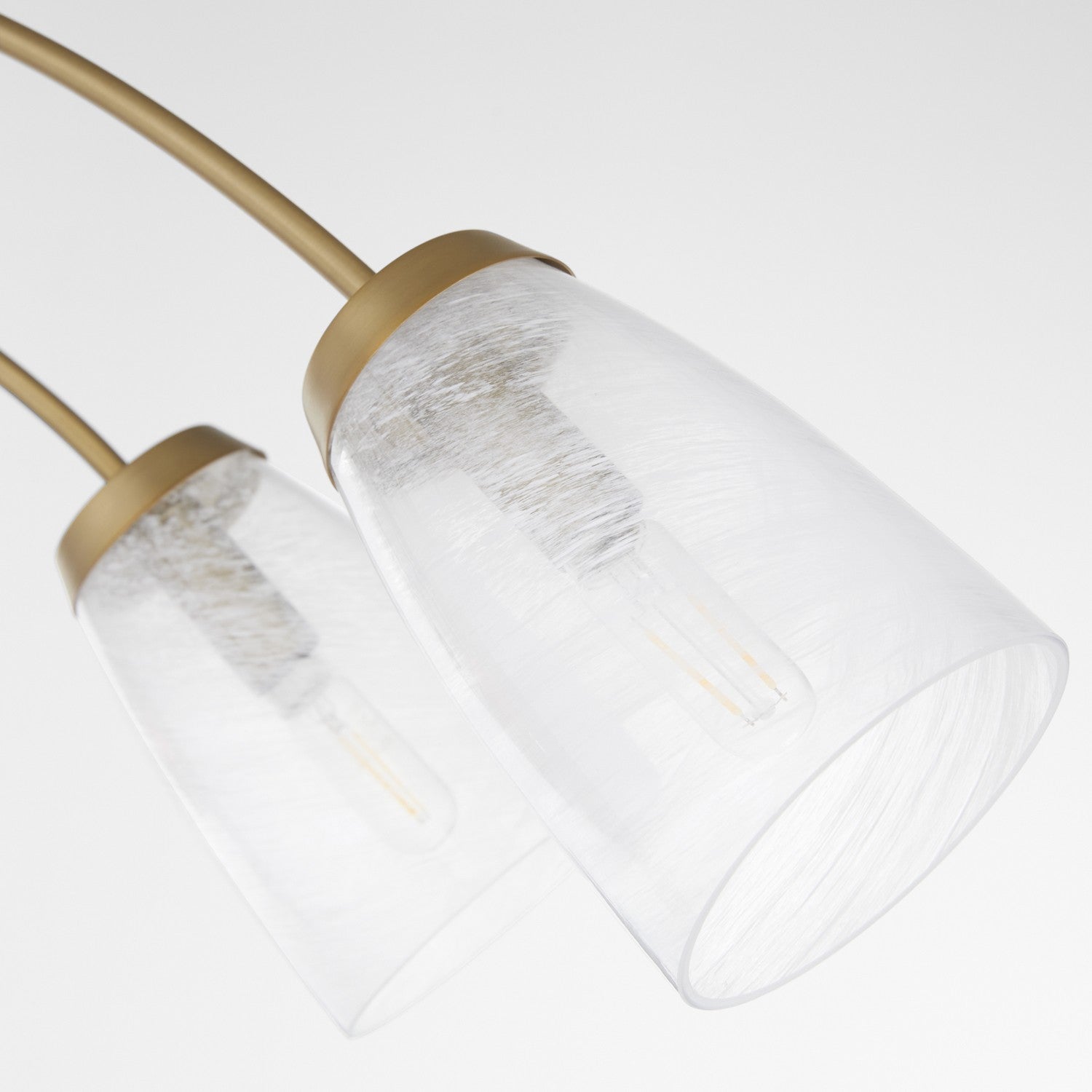 Quorum - 6877-6-80 - Six Light Linear Chandelier - Arpeggio - Aged Brass