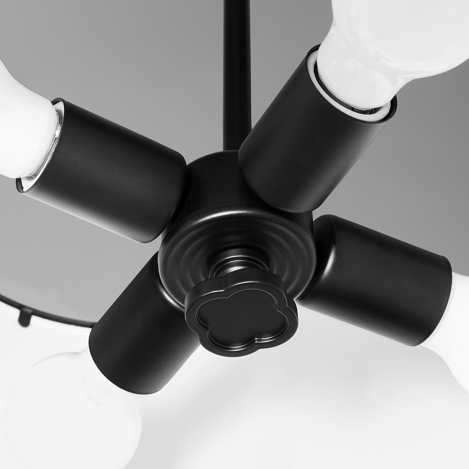 Quorum - 8228-4-59 - Four Light Pendant - Belinder - Matte Black