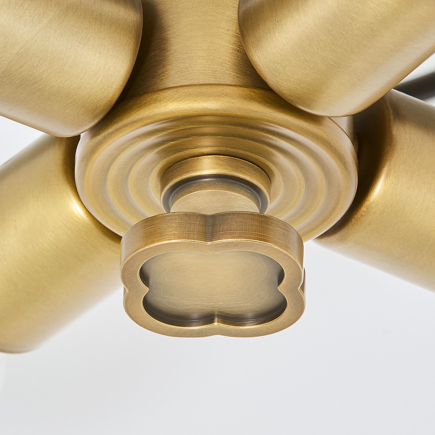 Quorum - 8228-4-47 - Four Light Pendant - Belinder - Non-Lacquered Brass