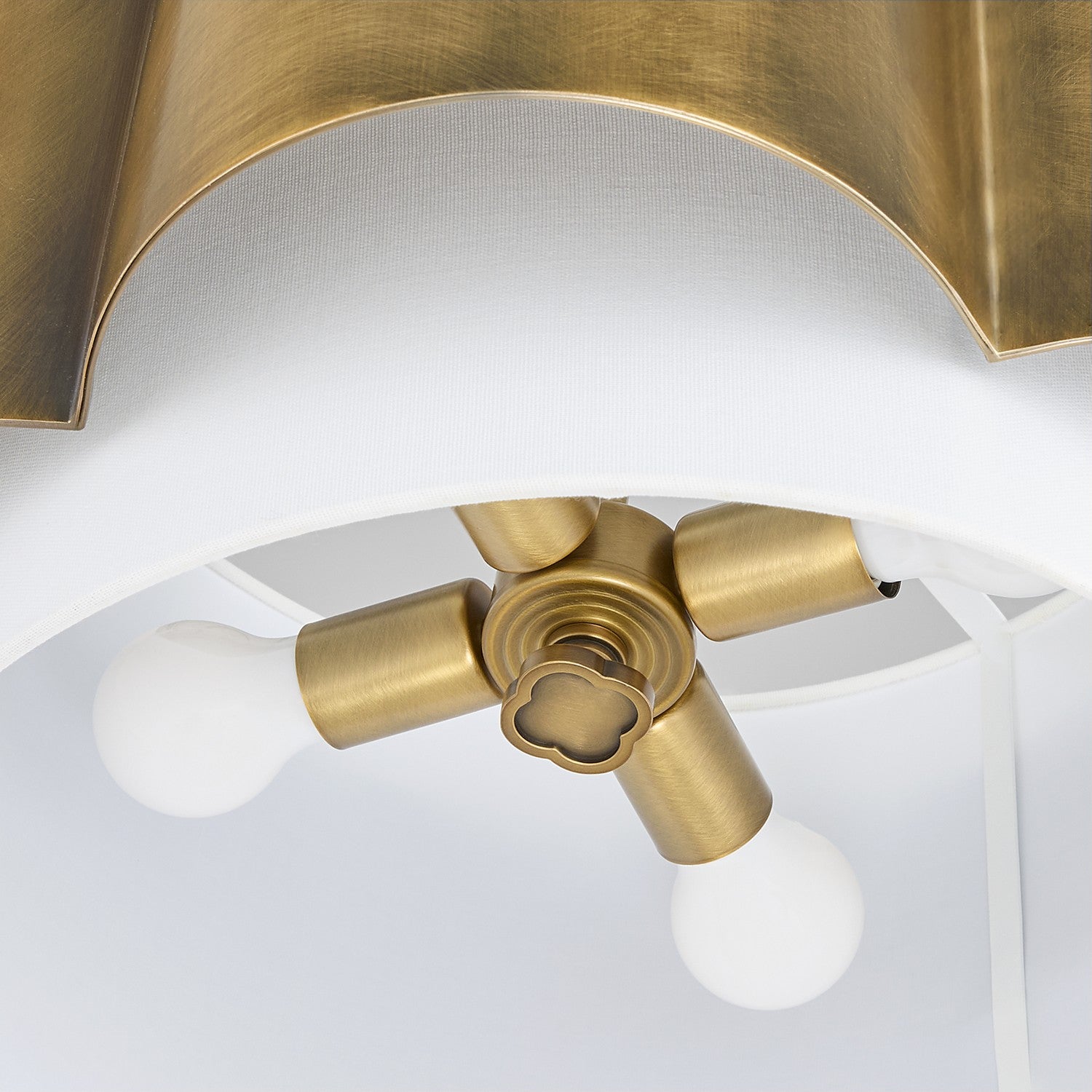 Quorum - 8229-4-47 - Four Light Pendant - Belinder - Non-Lacquered Brass