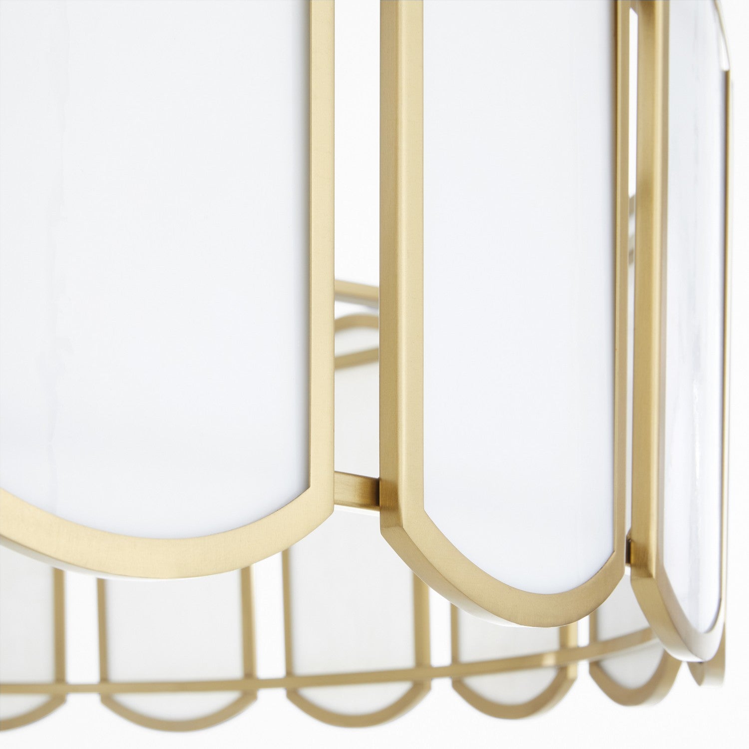 Quorum - 824-8-80 - Eight Light Pendant - Belleview - Aged Brass