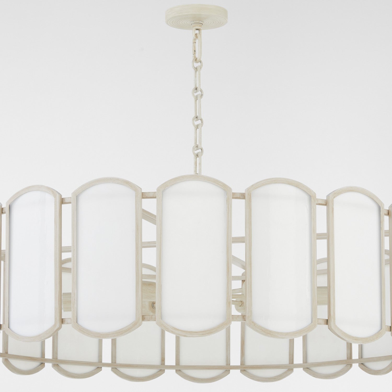 Quorum - 824-8-52 - Eight Light Pendant - Belleview - Washed Oak