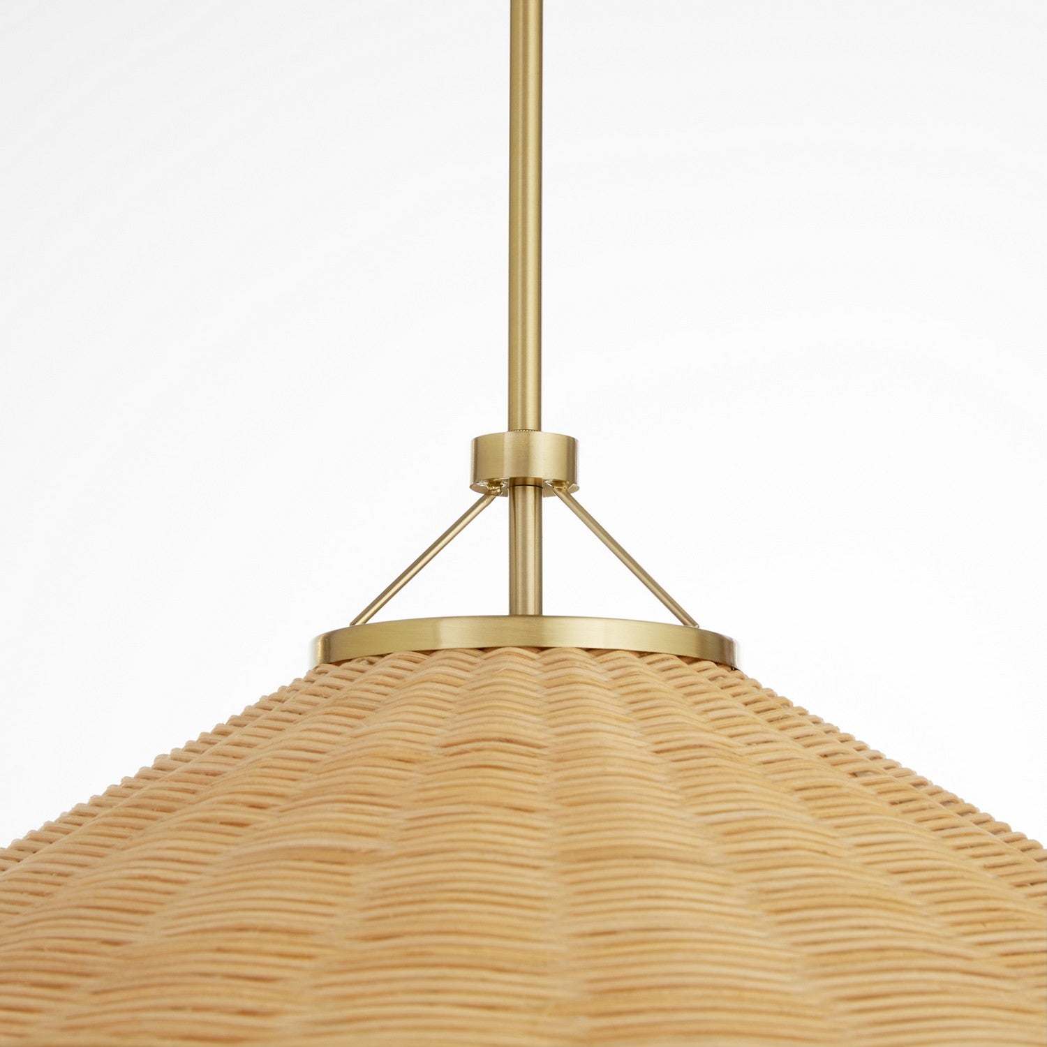 Quorum - 830-3-80 - Three Light Pendant - Cona - Aged Brass
