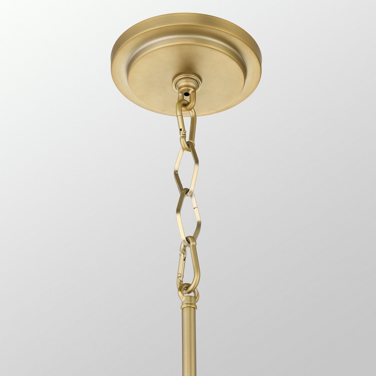 Quorum - 883-3-5980 - Three Light Pendant - Mariposa - Matte Black w/Aged Brass