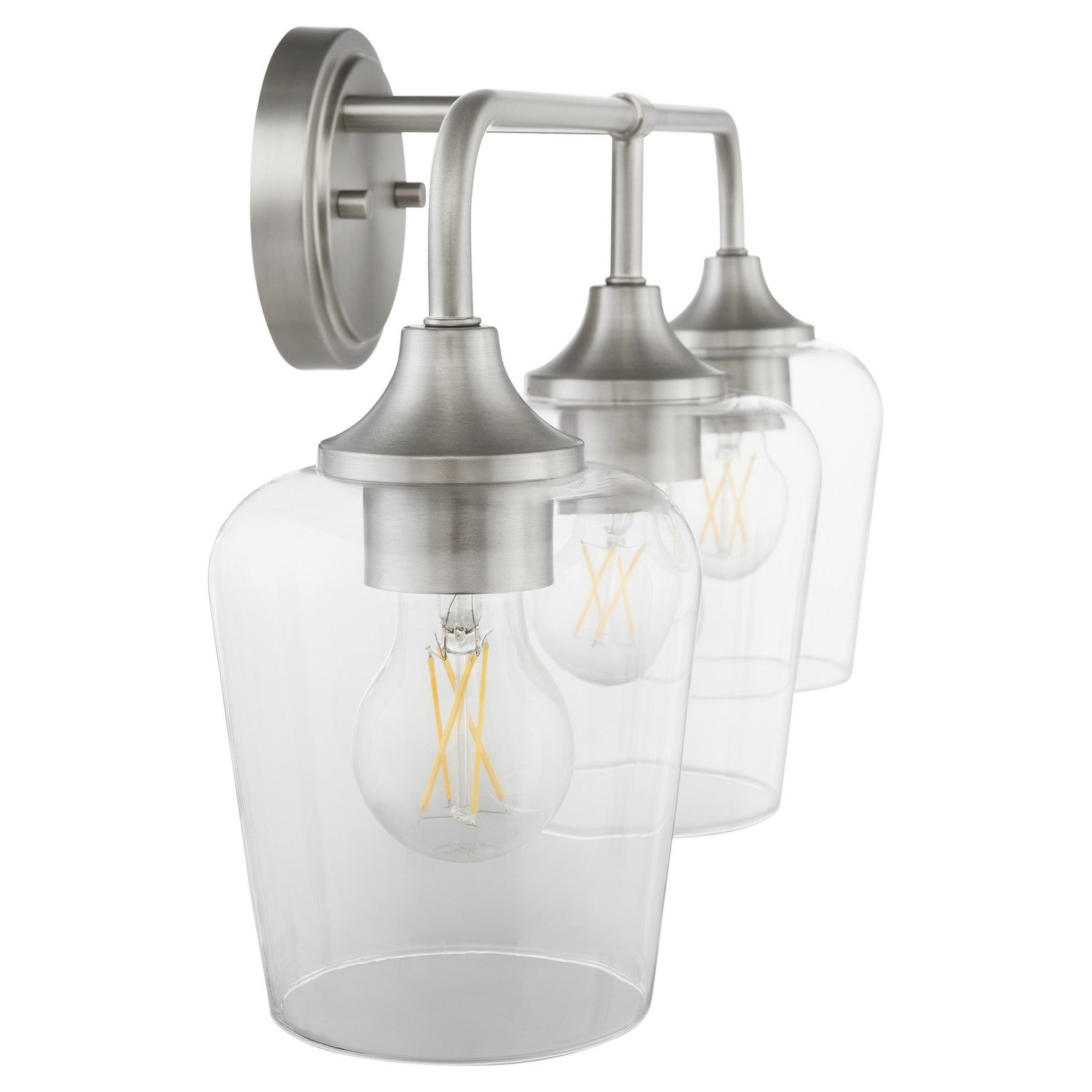 Quorum - 5313-3-65 - Three Light Vanity - Raymond - Satin Nickel