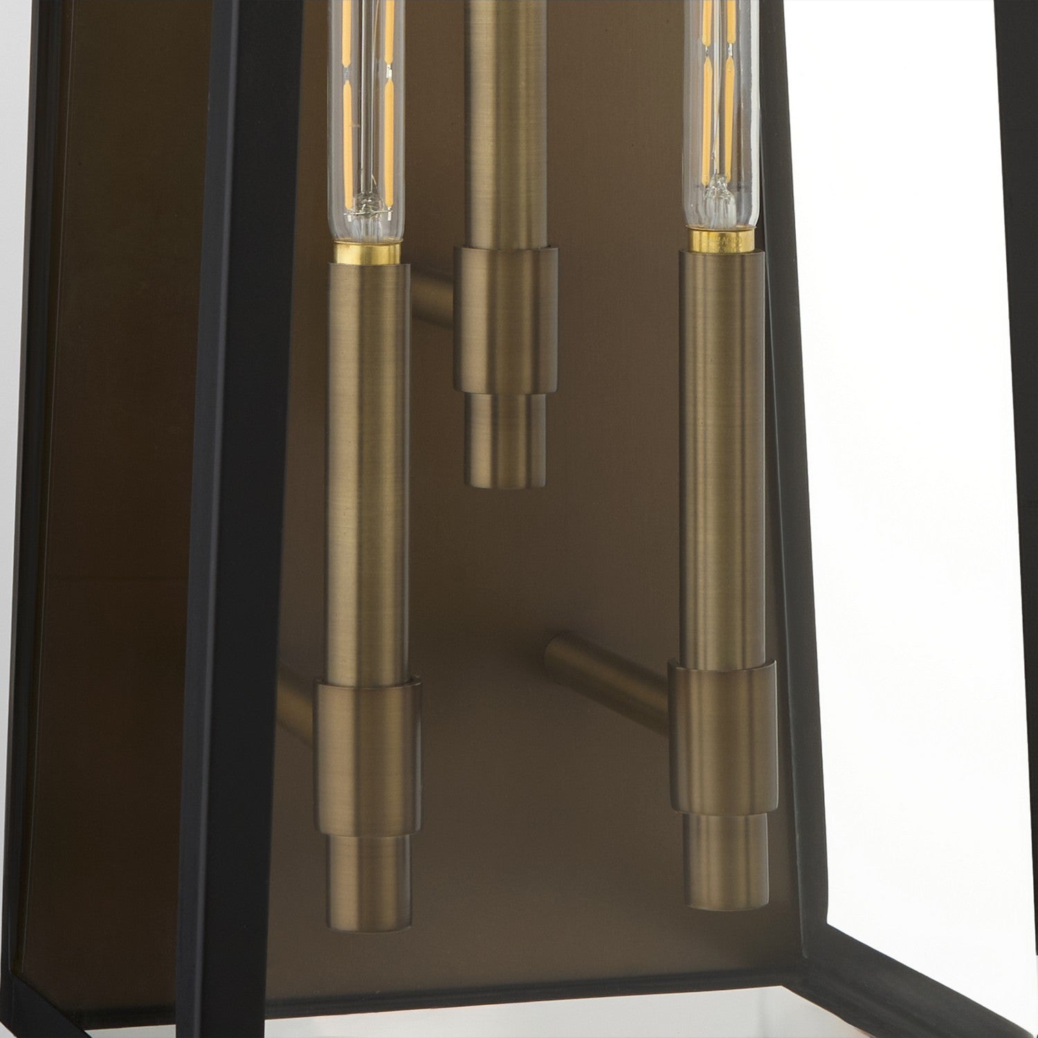Quorum - 72-25-5982 - Three Light Wall Mount - Rossi - Matte Black w/ Aged Copper