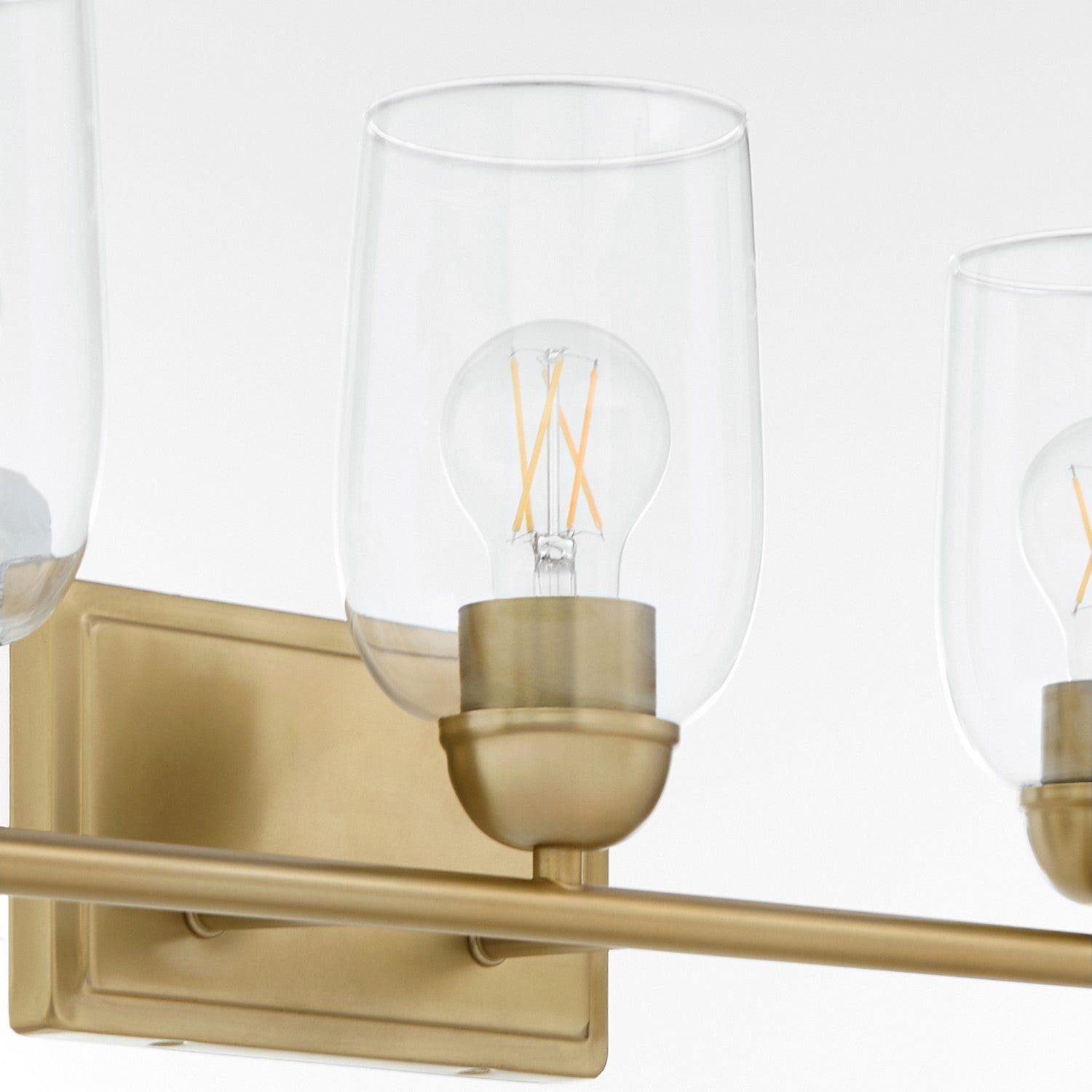 Quorum - 5112-3-80 - Three Light Vanity - Wallinger - Aged Brass