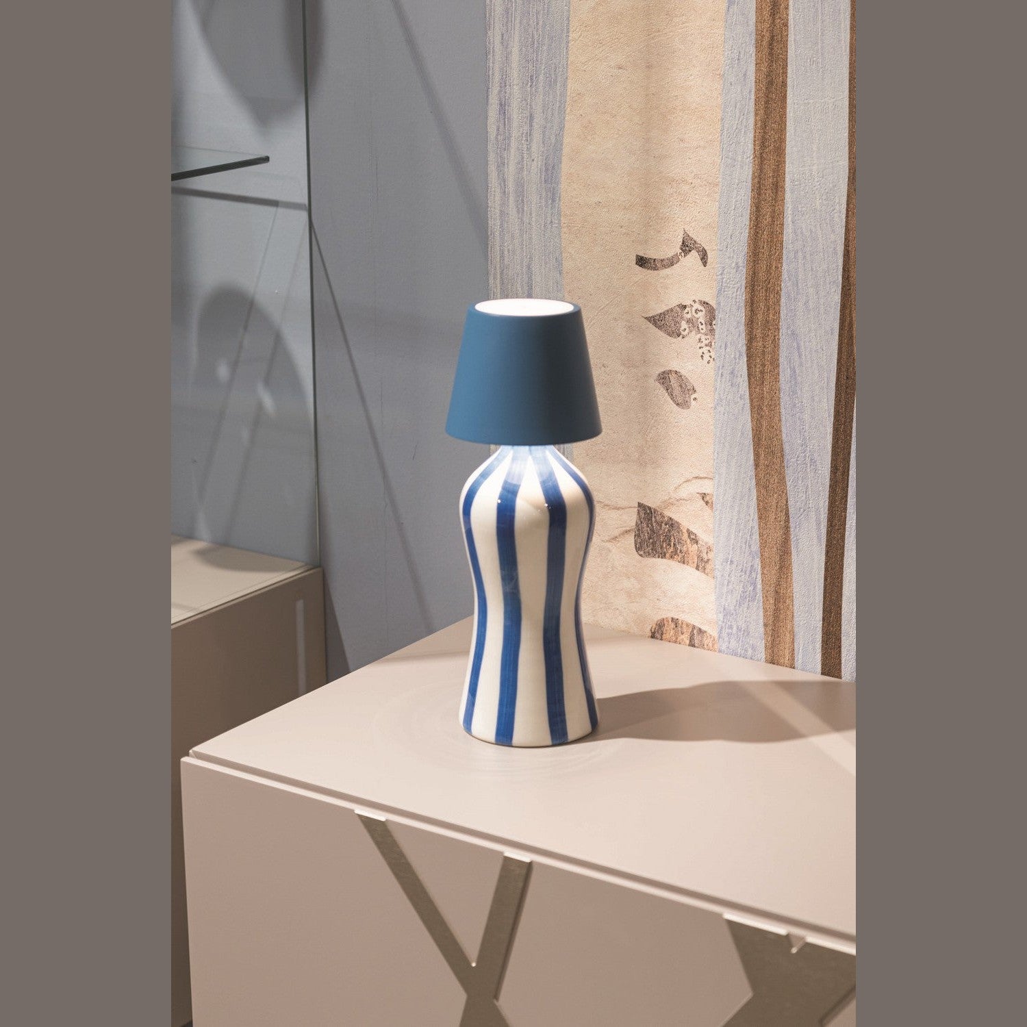 Zafferano - RIG1501 - Bottle - Lido - Light Blue Stripes