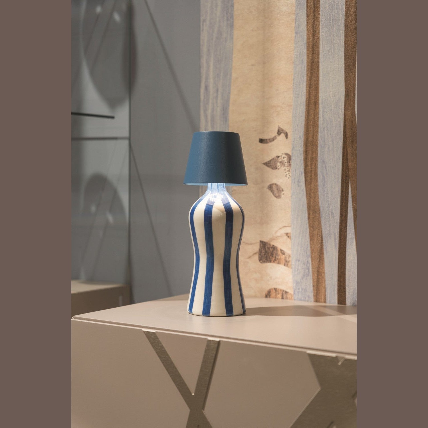 Zafferano - RIG1501 - Bottle - Lido - Light Blue Stripes