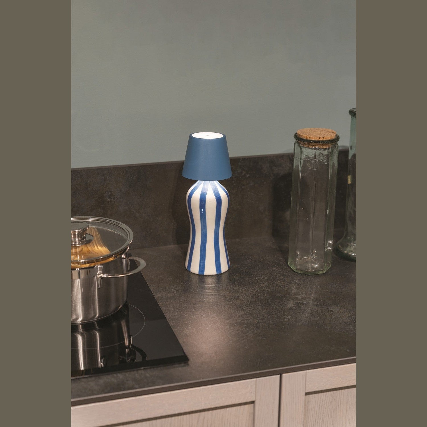 Zafferano - RIG1501 - Bottle - Lido - Light Blue Stripes