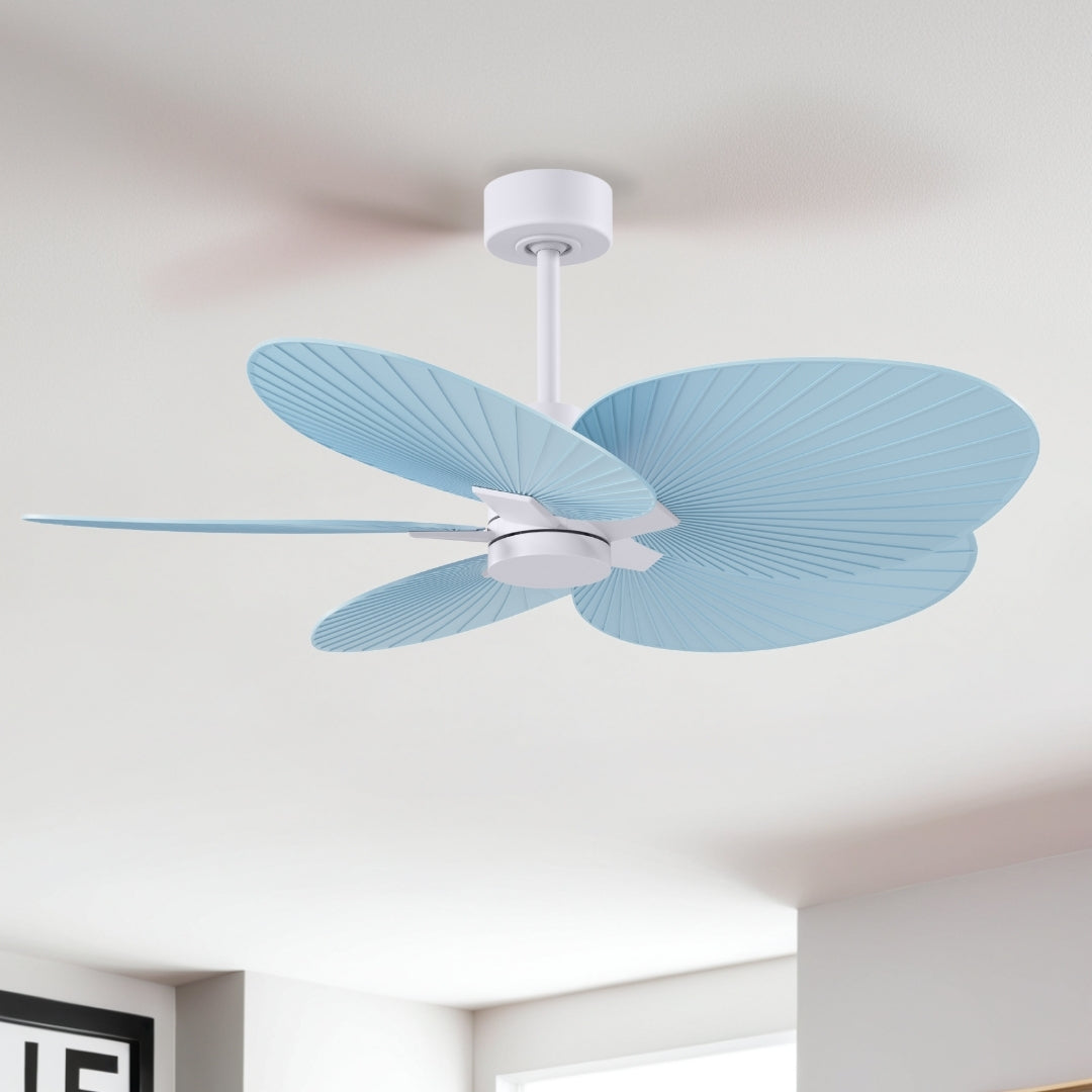 Matthews Fan Company - AKTP-MWH-BL - 48" Ceiling Fan - Alessandra Tropical - Matte White