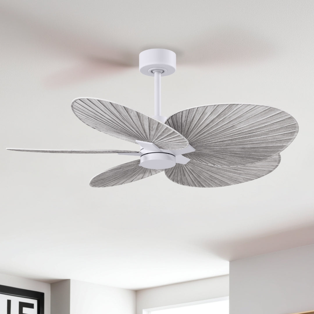 Matthews Fan Company - AKTP-MWH-BW - 48" Ceiling Fan - Alessandra Tropical - Matte White